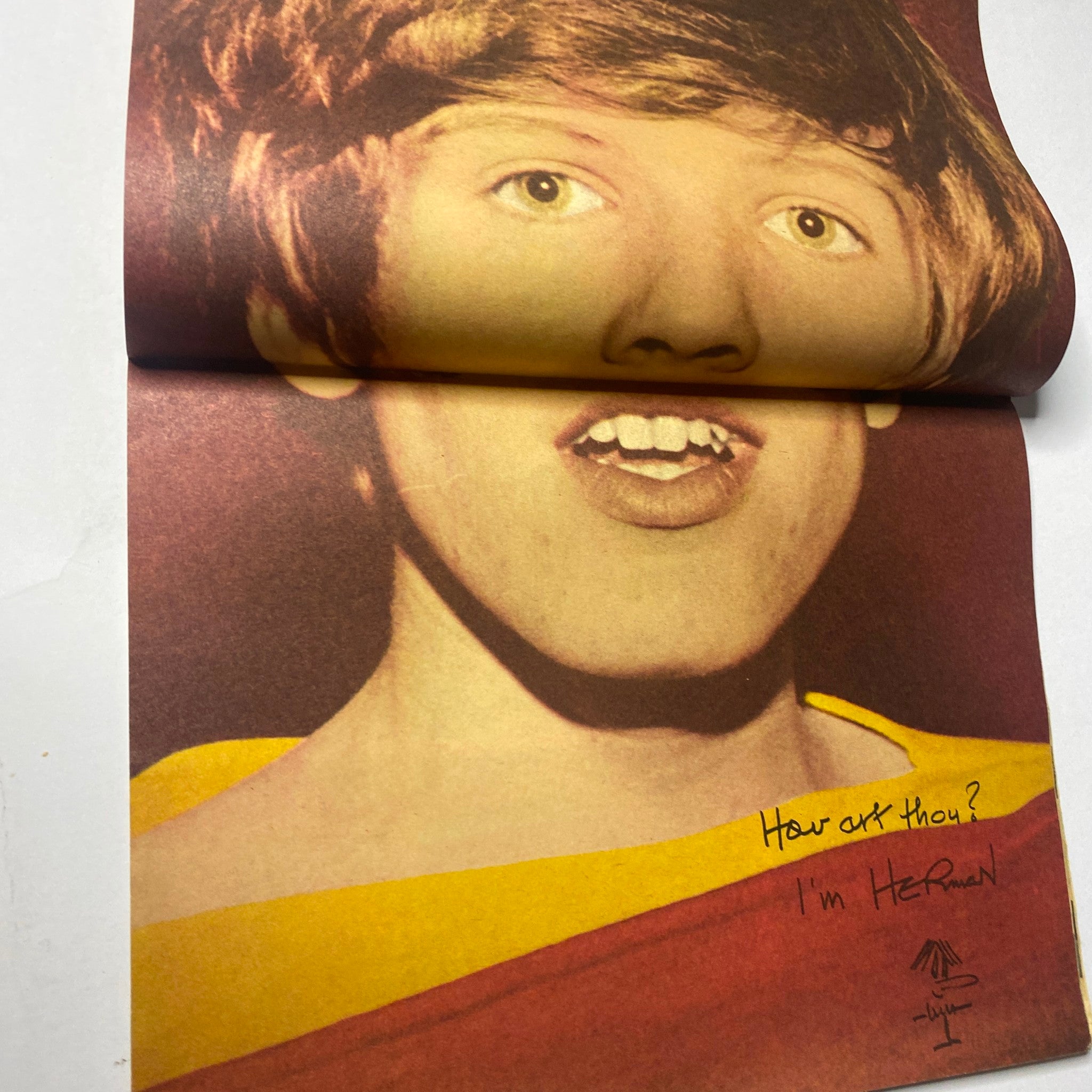 Profile shot of a young male with striking eyes, appearing in the 16 Magazine November 1965, showcasing Dino, Desi & Billy.
