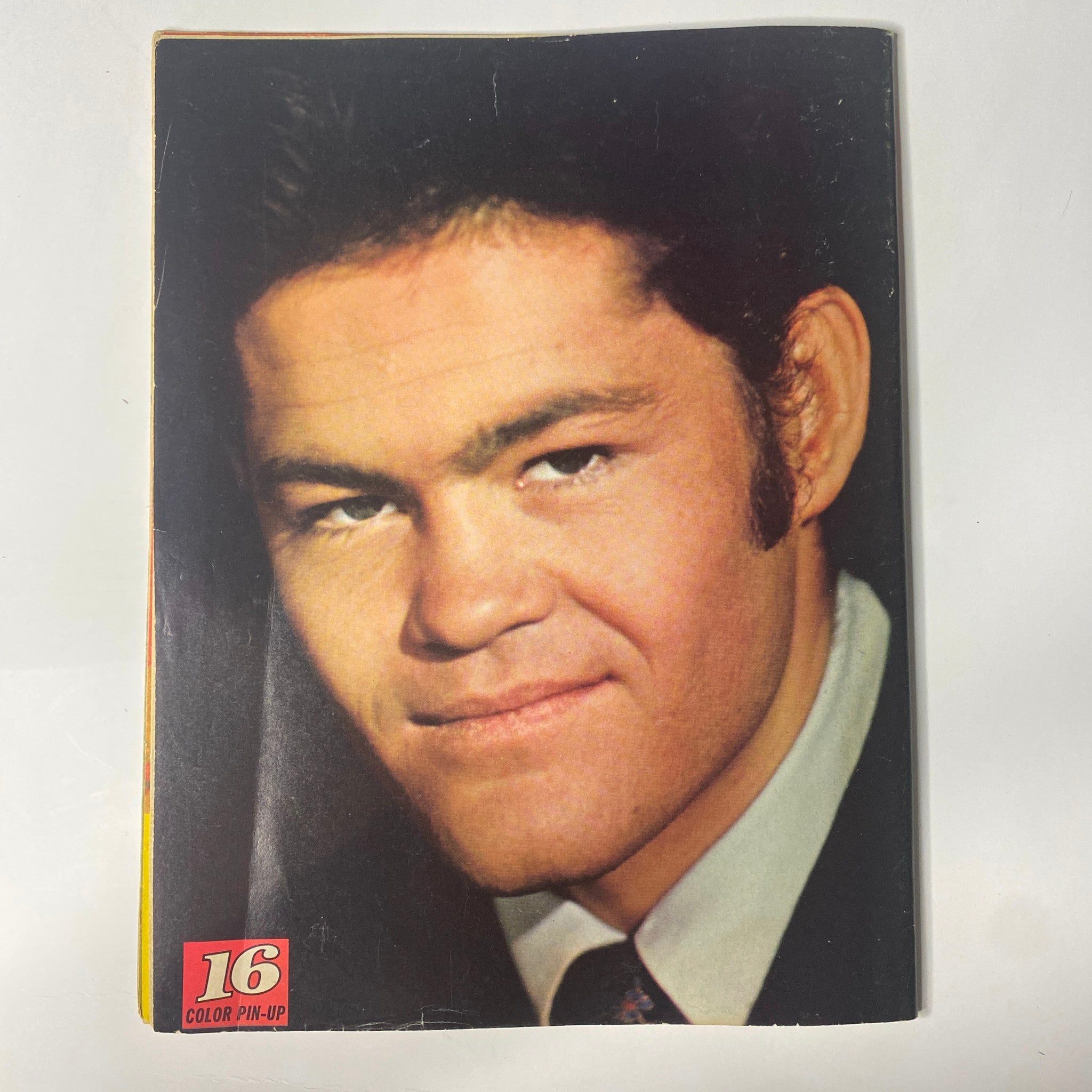 16 Magazine January 1968 Vol 9 No. 8 presents a color pin-up of Micky Dolenz, highlighting the collectible nature of 1960s teen magazines.