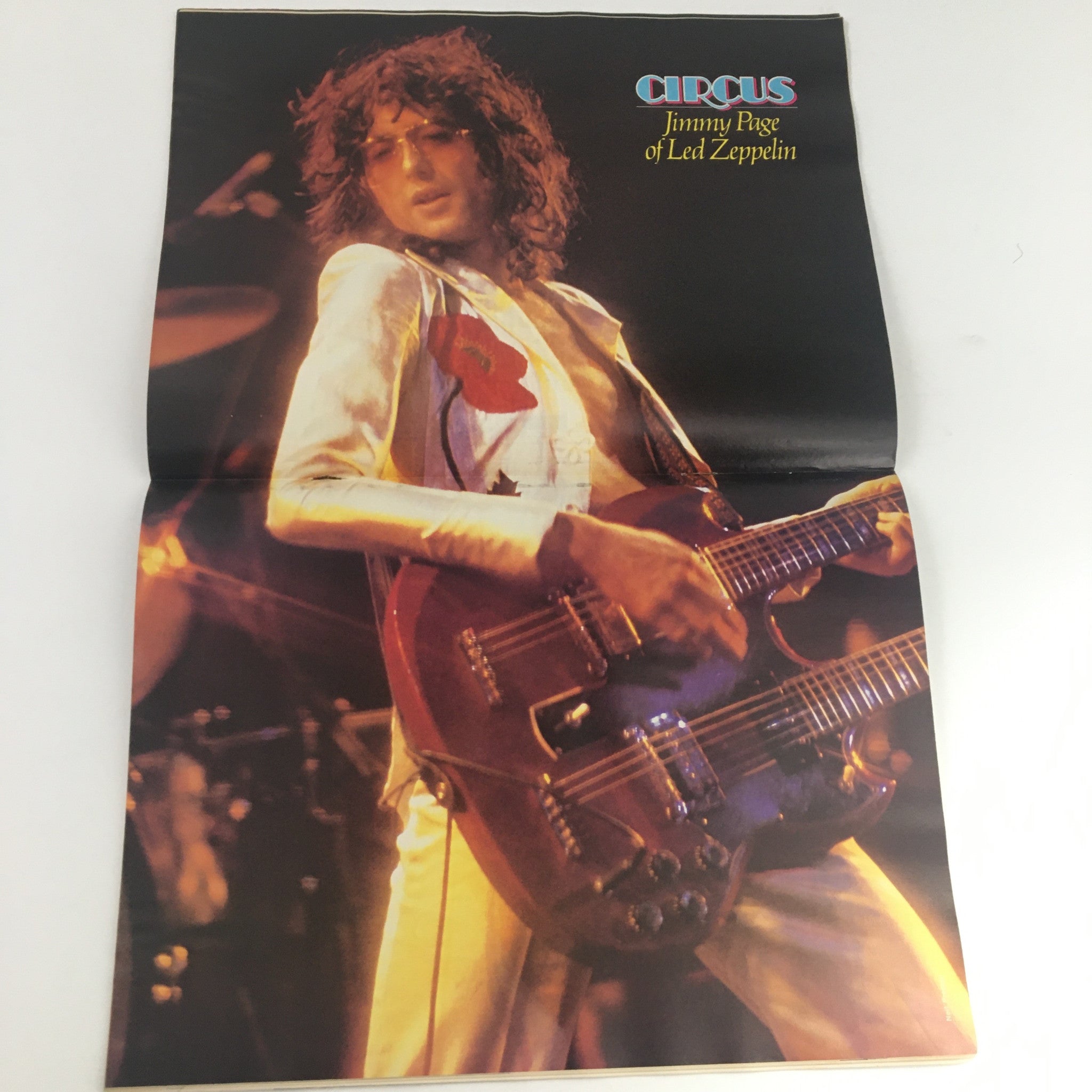 Circus Magazine June 23 1977 Ted Nugent & Jimmy Page of Led Zep Poster No Label