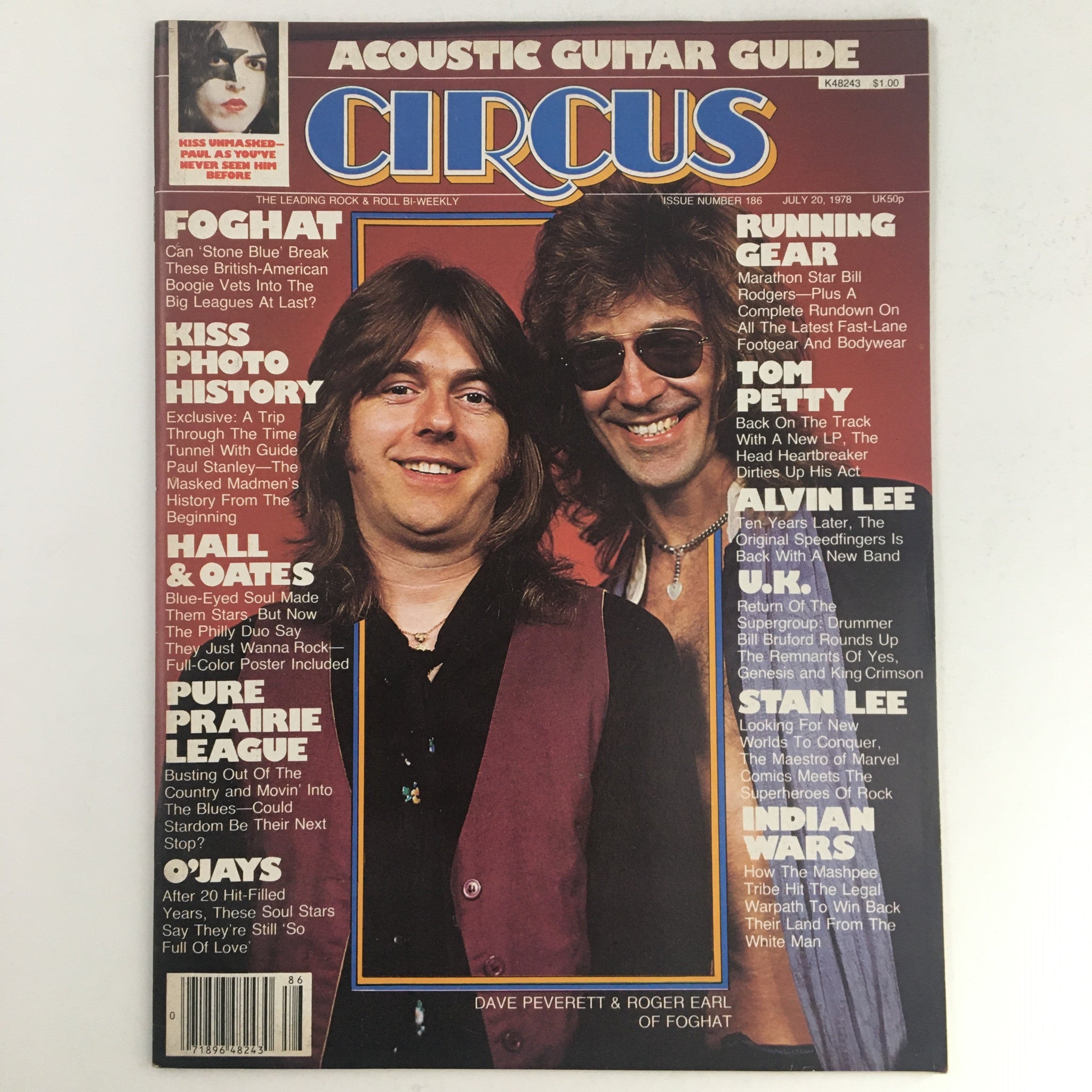 Circus Magazine July 20 1978 Dave P. & Roger Earl, Hall & Oates Poster No Label