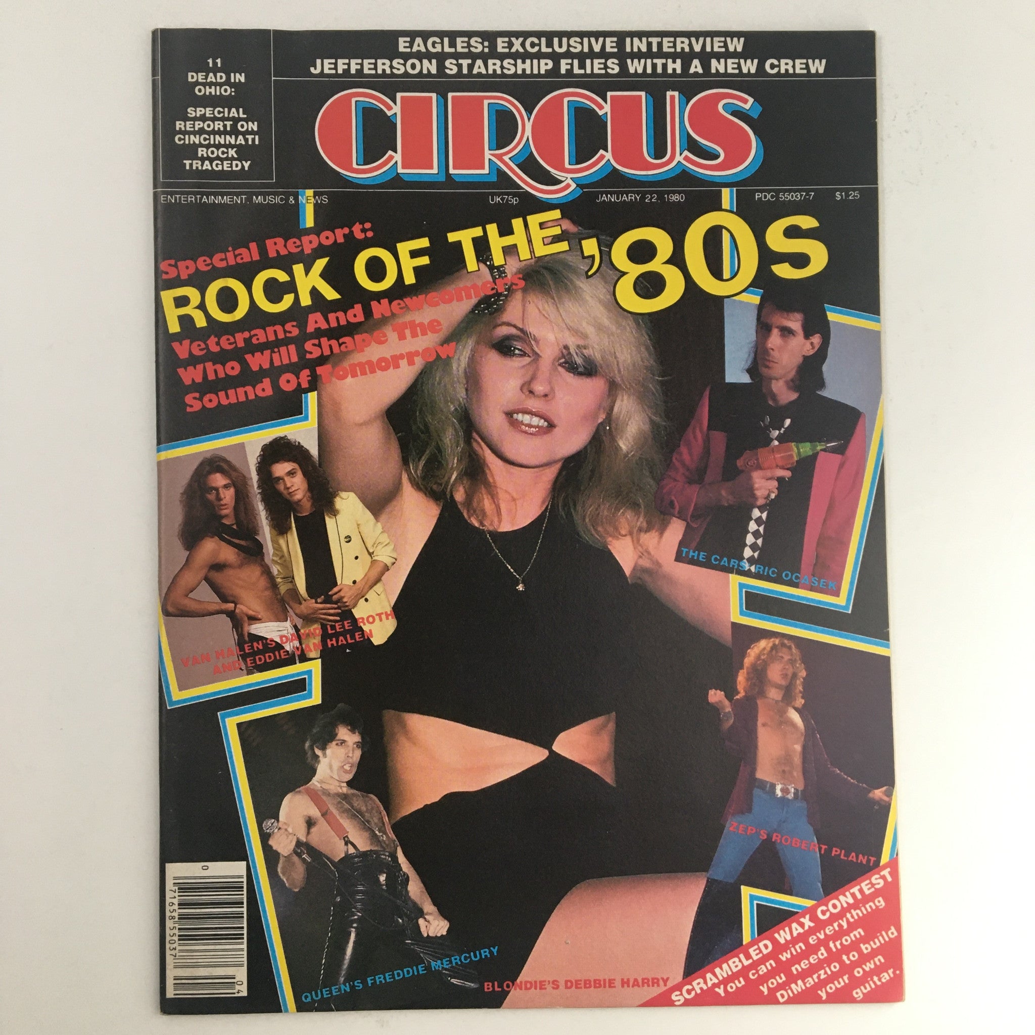 Circus Magazine January 22 1980 Debbie Harry & Van Halen Poster No Label