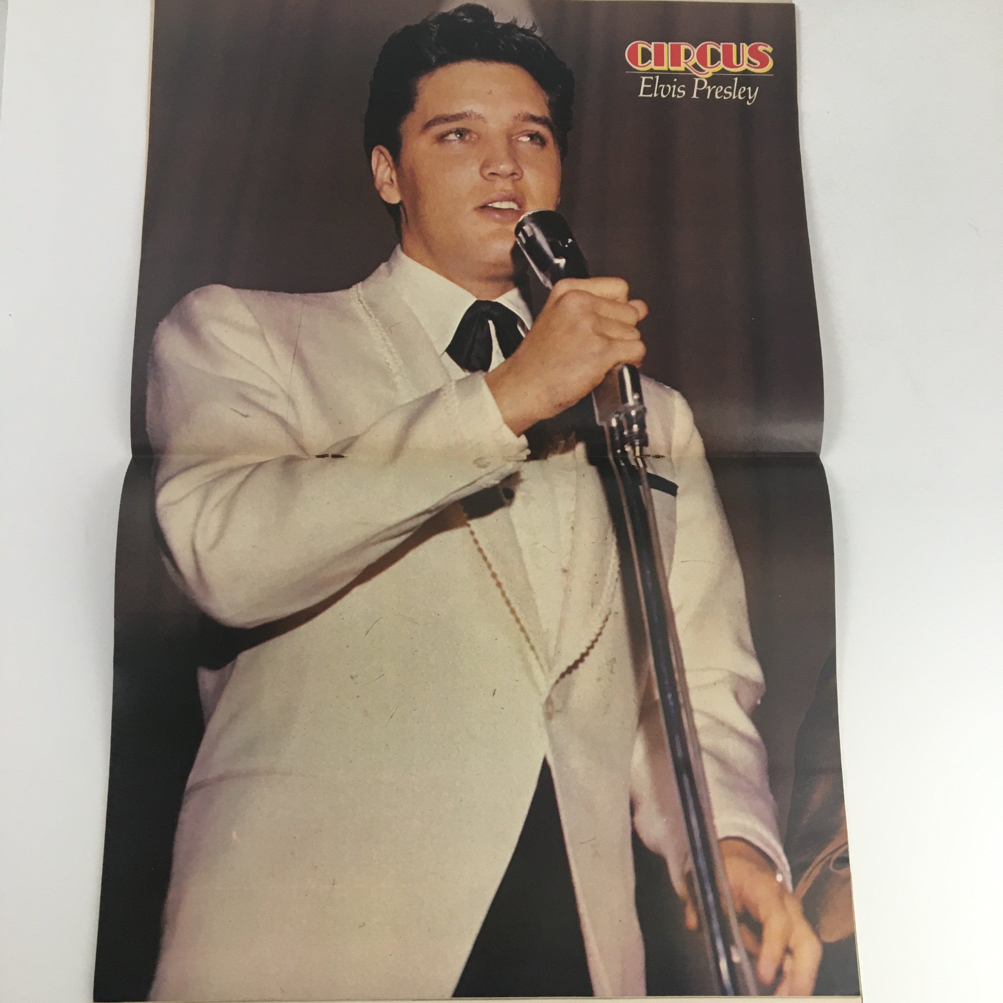 Circus Magazine December 22 1977 Gene Simmons & Elvis Presley w Poster No Label