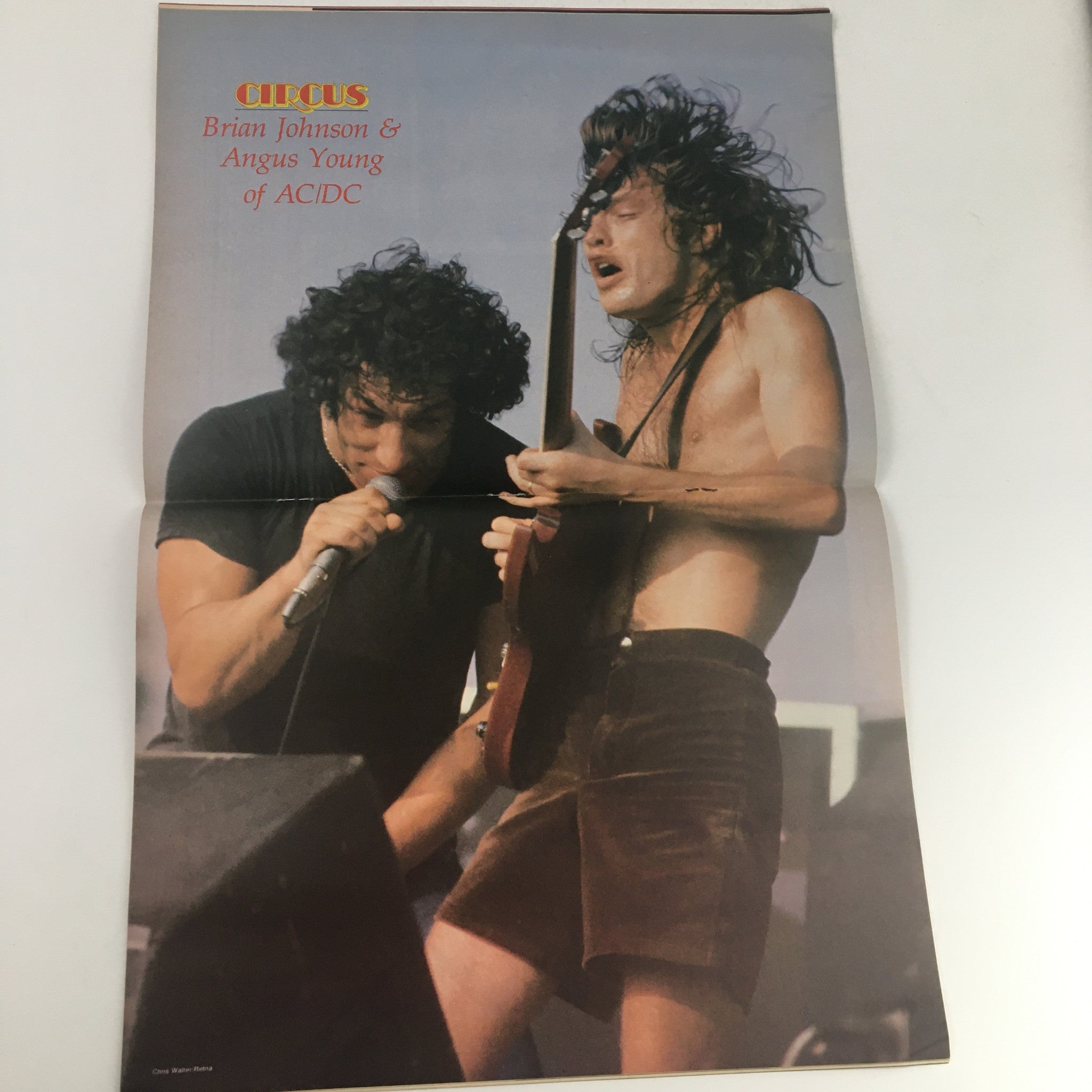 Circus Magazine November 30 1980 Ric Ocasek & Brian, Angus AC/DC Poster No Label