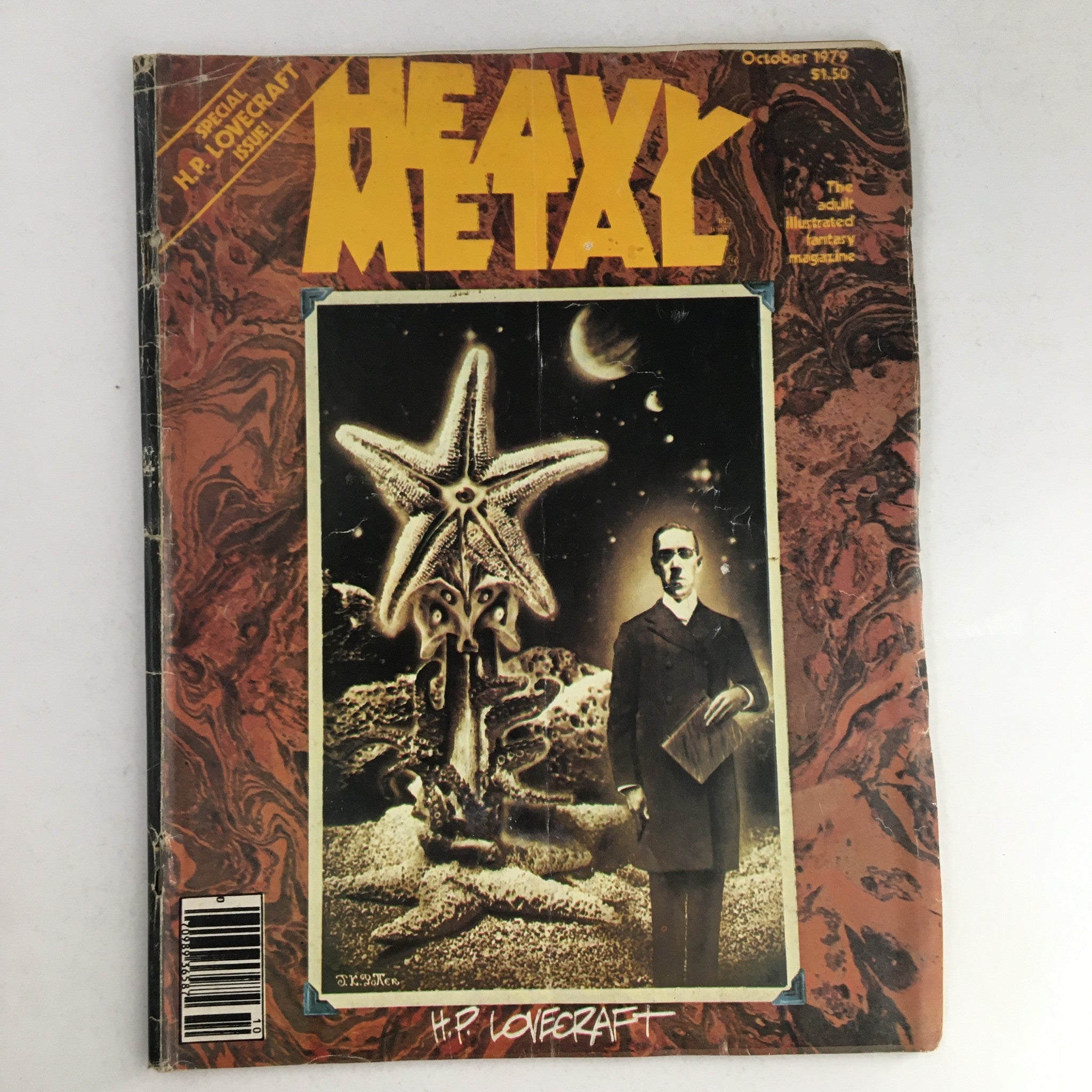 Heavy Metal Magazine October 1979 The Dunwich Horror by Breccia No Label