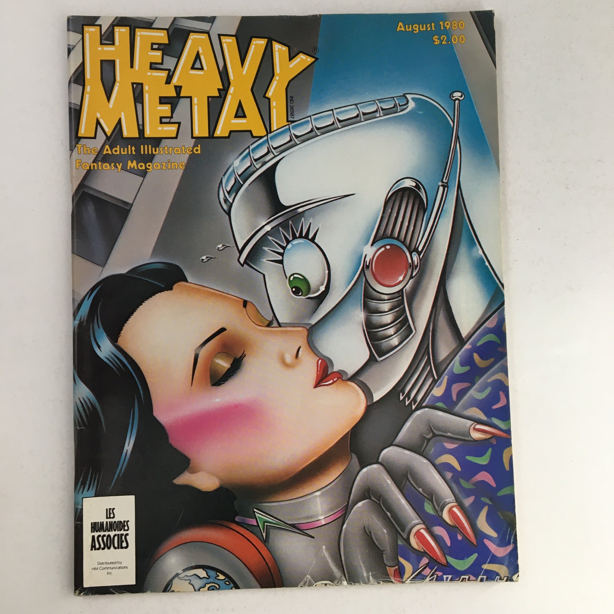 Heavy Metal Magazine August 1980 Fun Turns Into Love, Michel Gueranger No Label