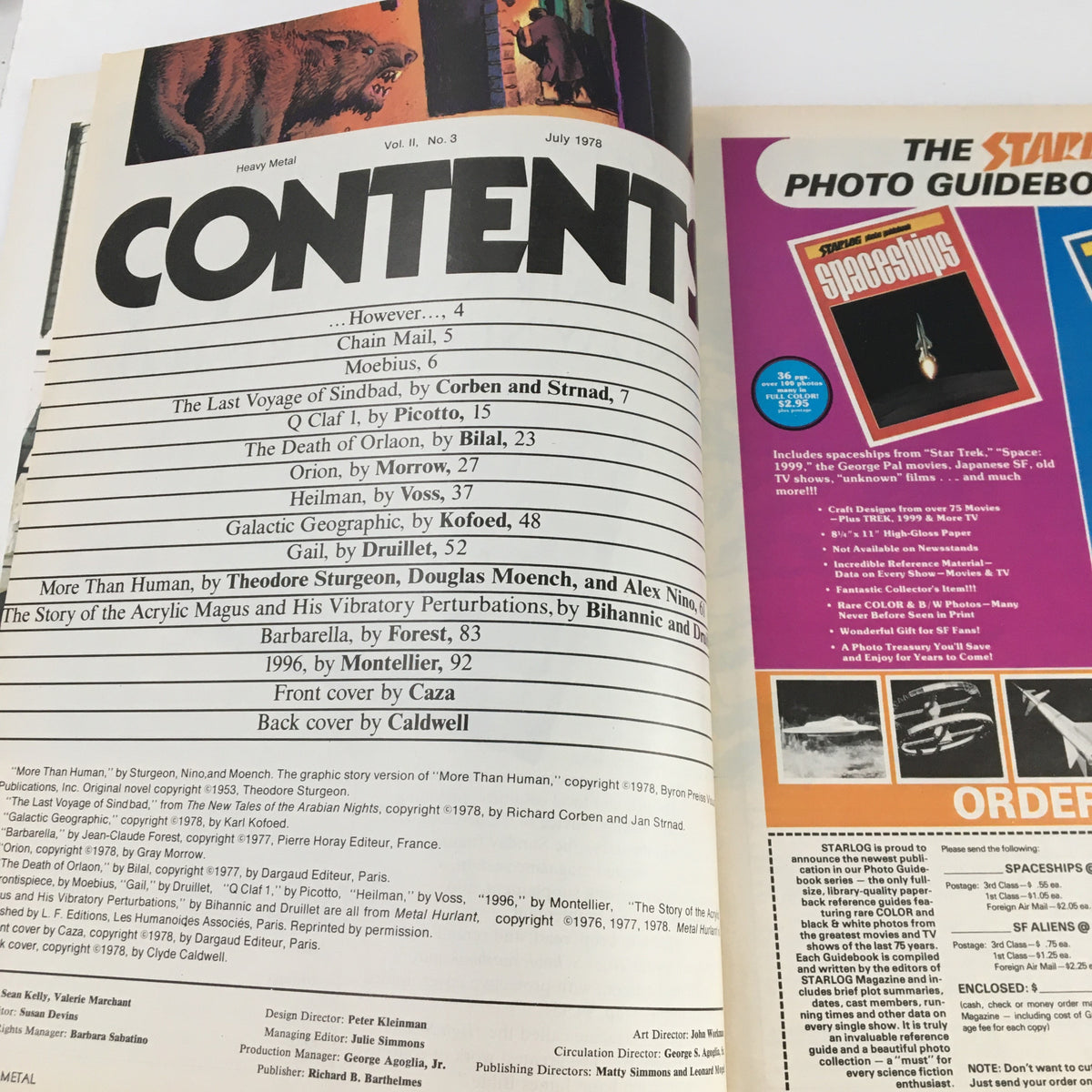 July 1978 Heavy Metal Magazine