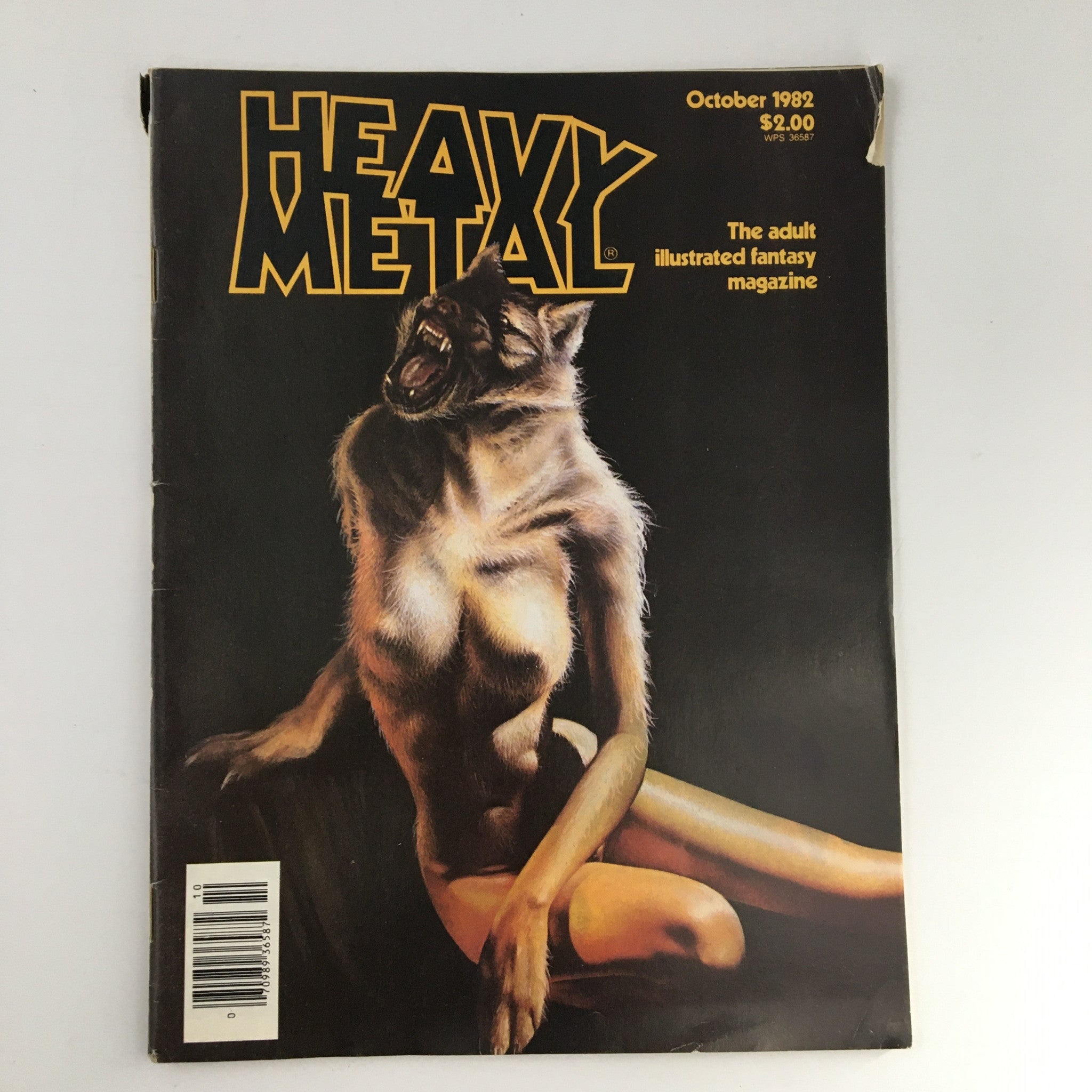 Heavy Metal Magazine October 1982 The Ape by Silverio Pisu No Label