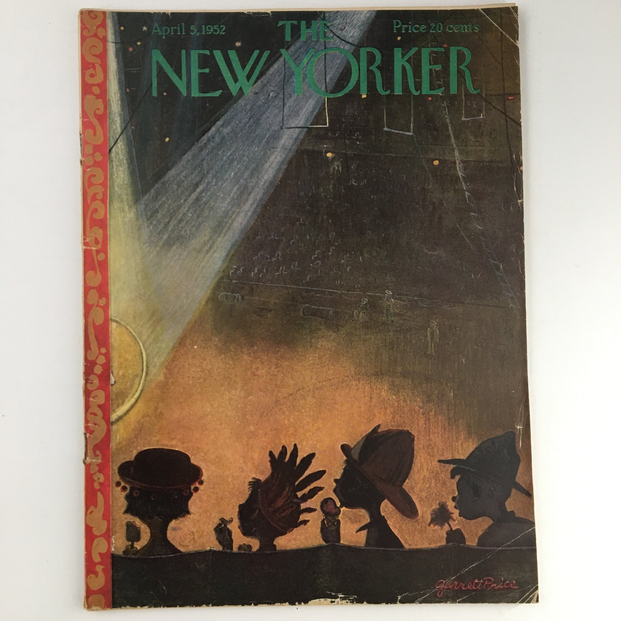 The New Yorker Magazine April 5 1952 Theme Cover by Garrett Price No Label