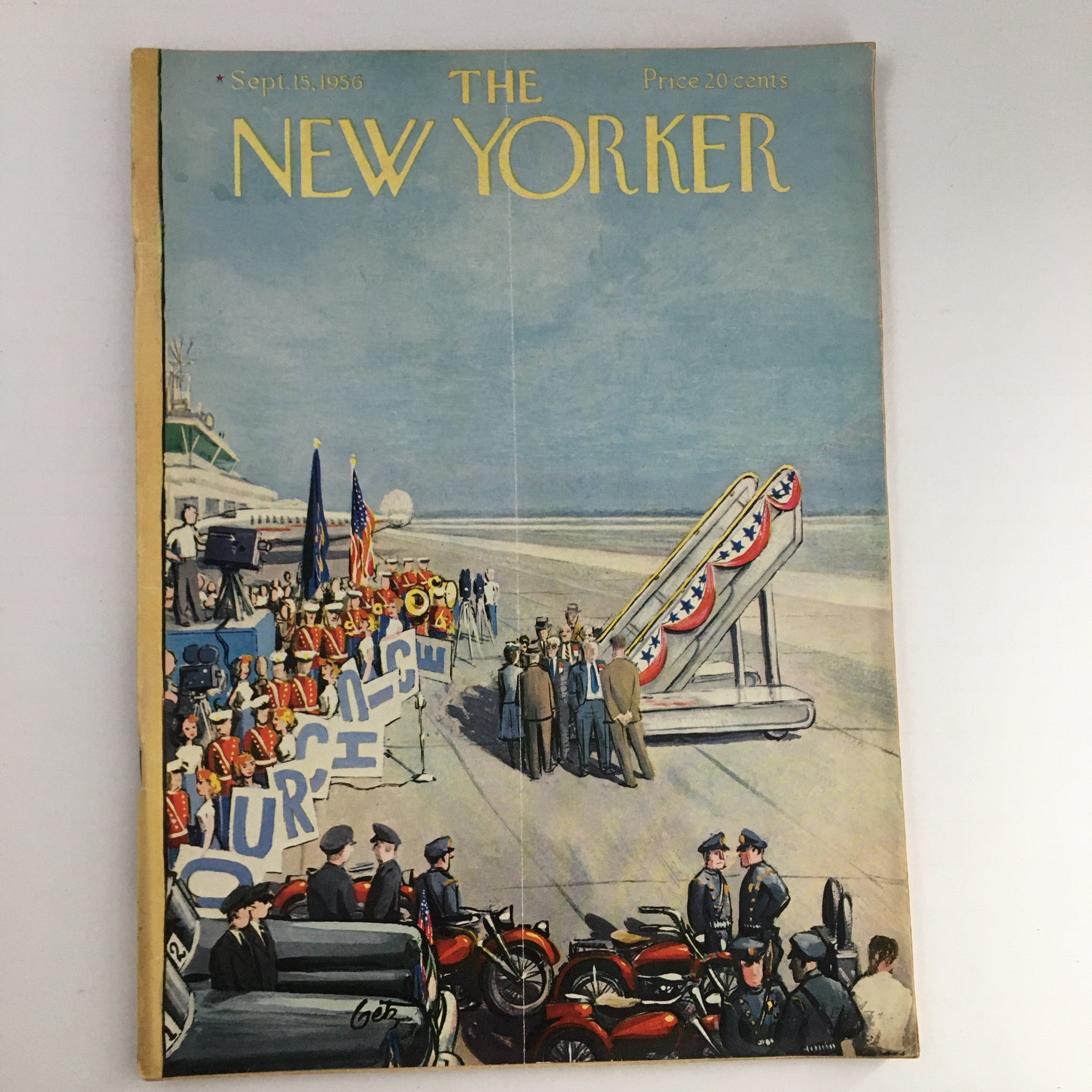 The New Yorker Magazine September 15 1956 Theme Cover by Arthur Getz No Label