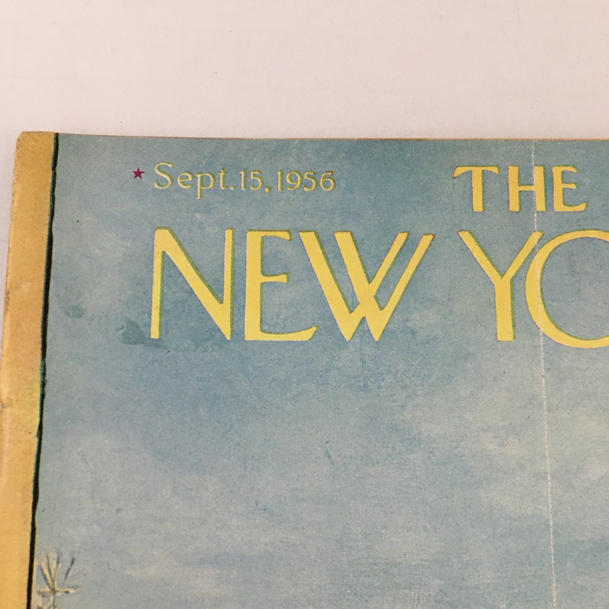 The New Yorker Magazine September 15 1956 Theme Cover by Arthur Getz No Label