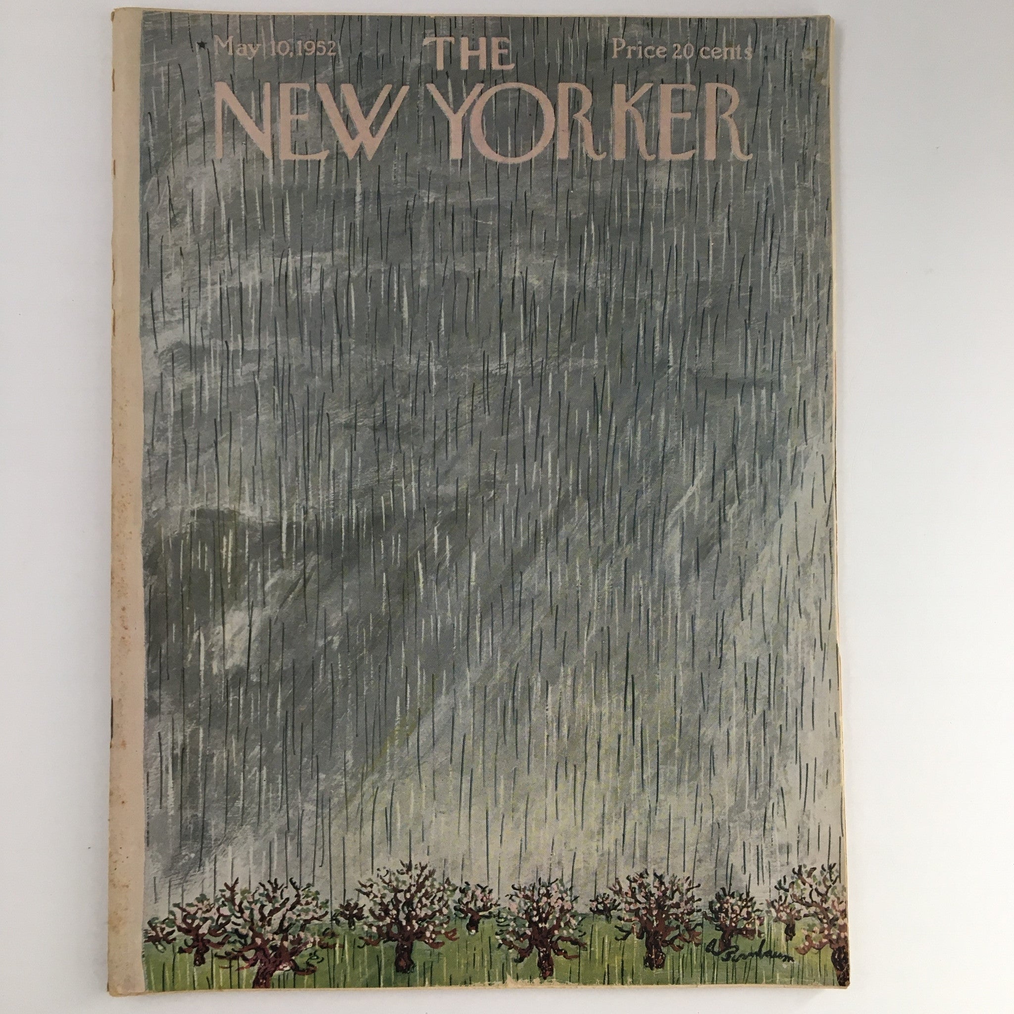 The New Yorker Magazine May 10 1952 Theme Cover by Abe Birnbaum No Label