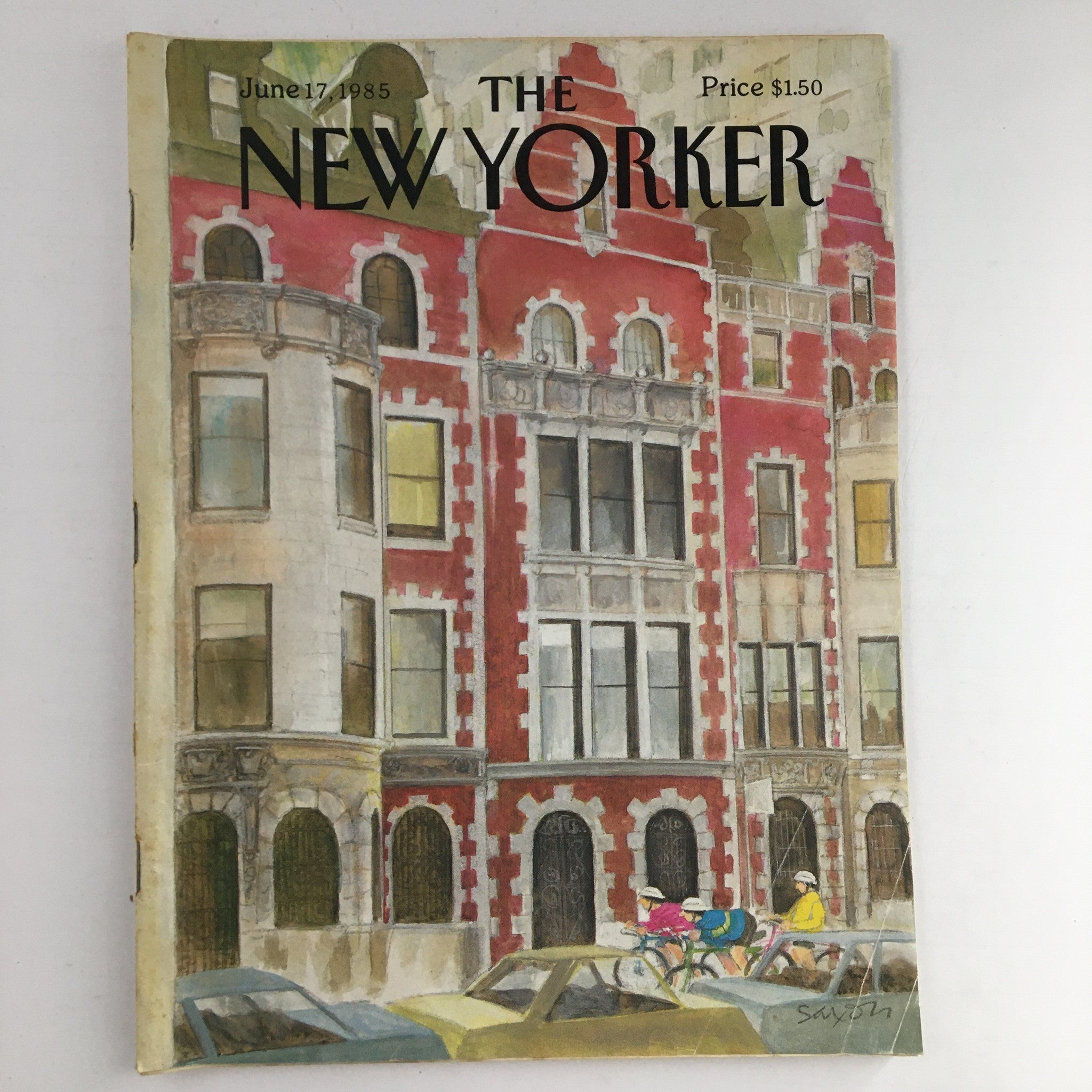 The New Yorker Magazine June 17 1985 Theme Cover by Charles Saxon No Label