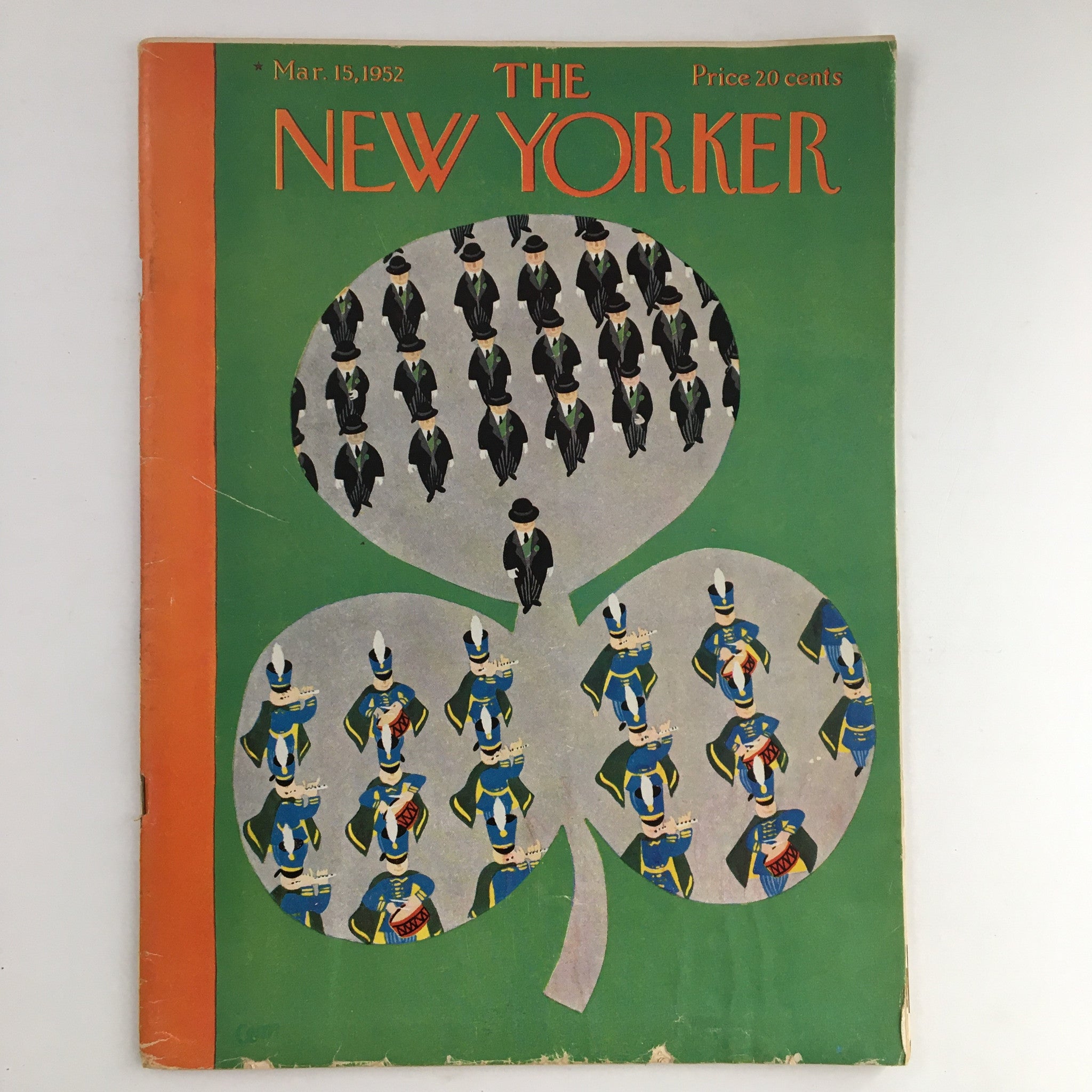 The New Yorker Magazine March 15 1952 Theme Cover by Charles E. Martin No Label