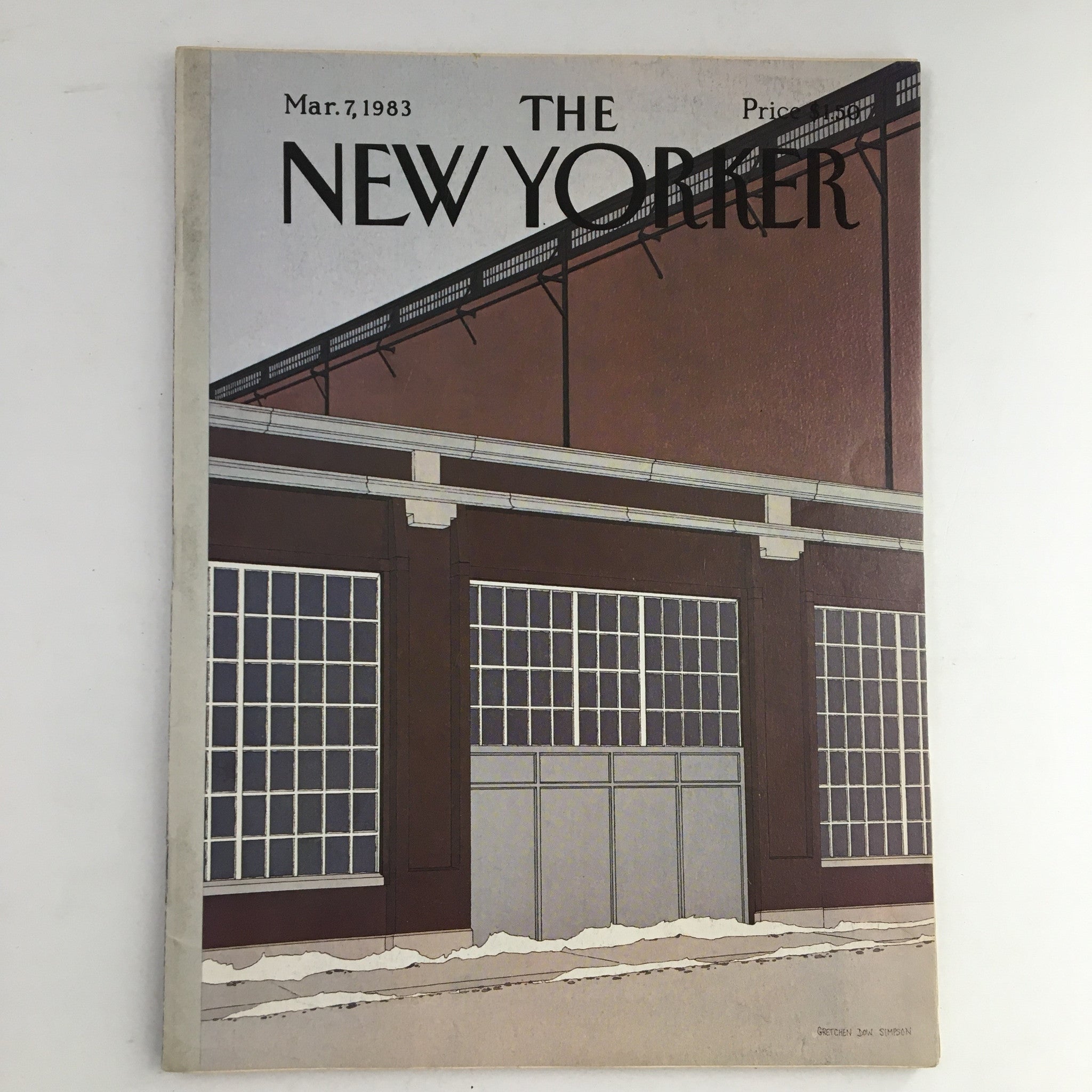 The New Yorker Magazine March 7 1983 Theme Cover Gretchen Dow Simpson No Label