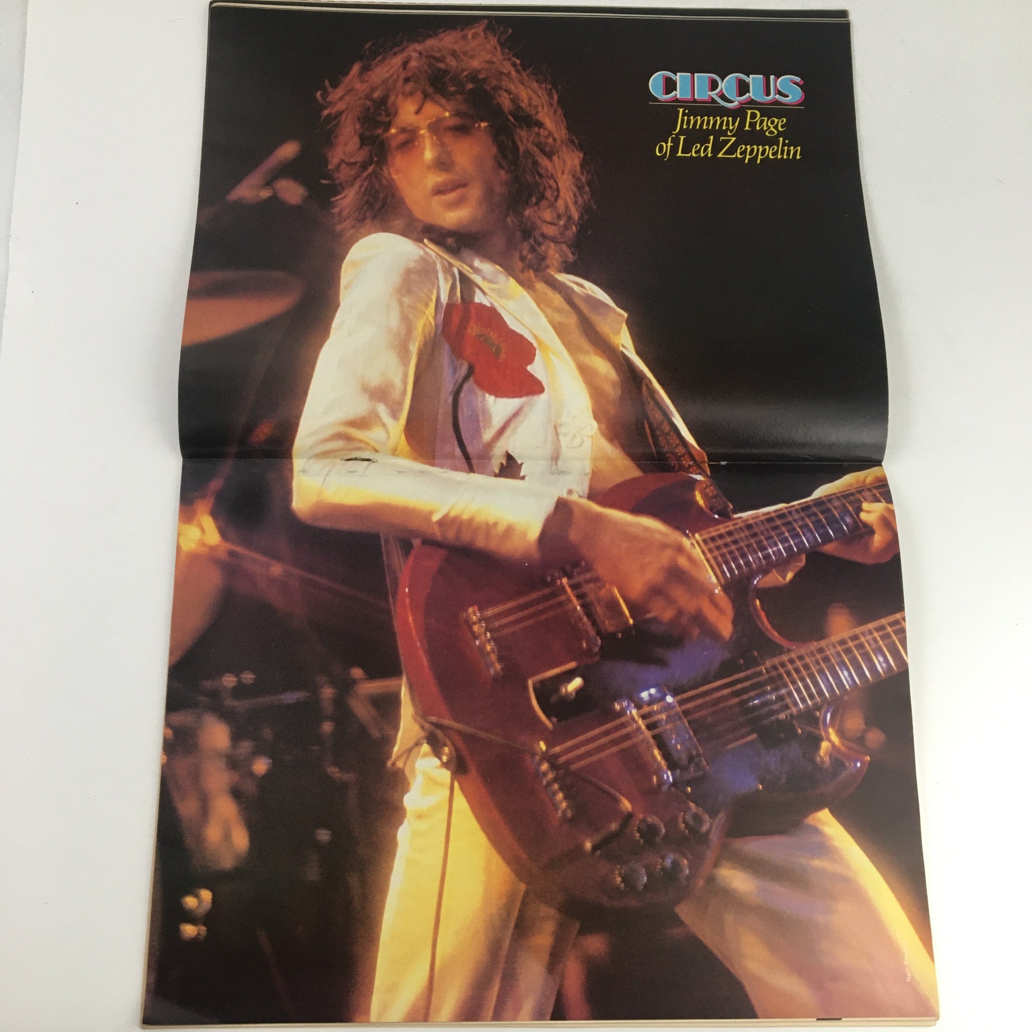 Circus Magazine June 23 1977 Ted Nugent & Led Zep's Jimmy Page Poster No Label