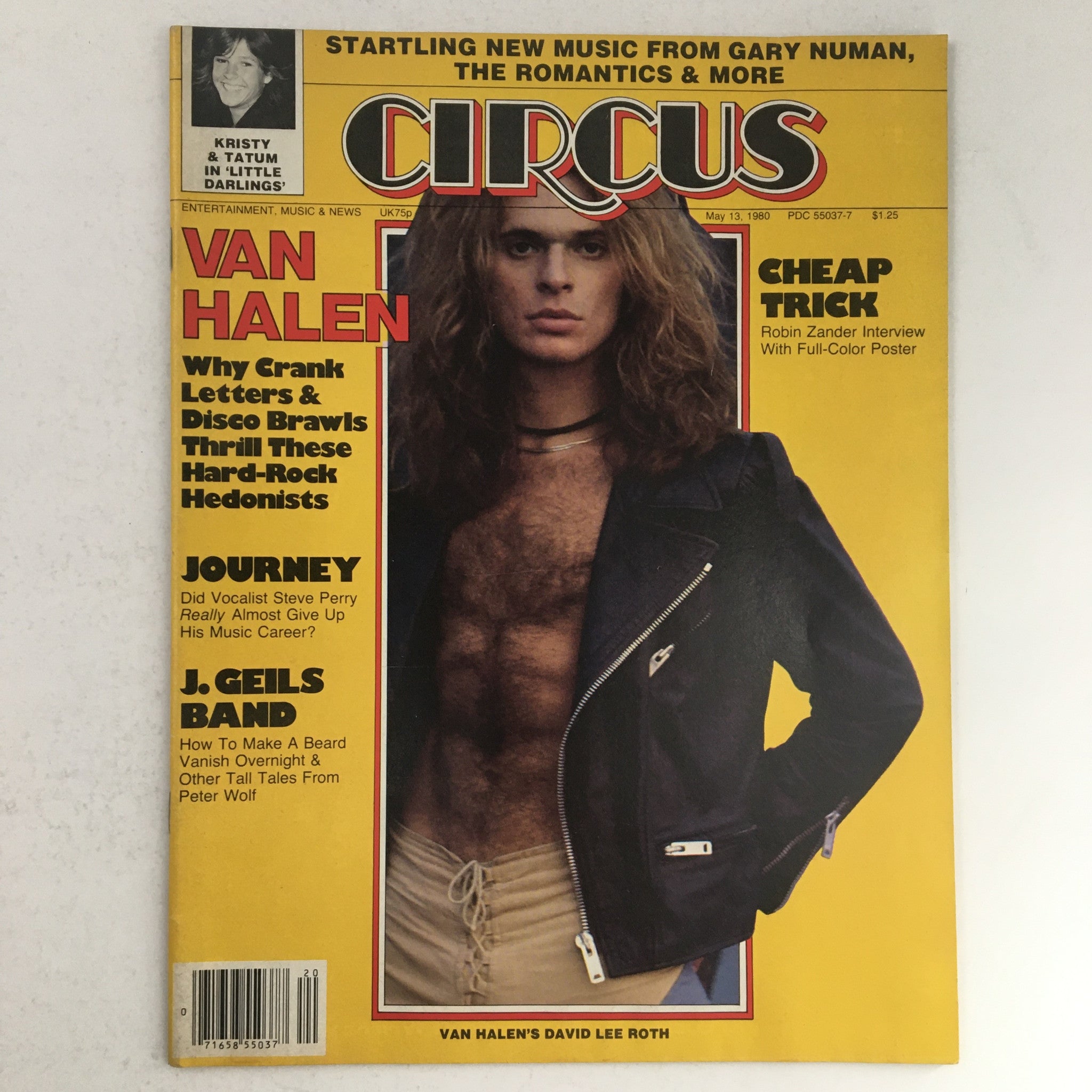 Circus Magazine May 13 1980 David Lee Roth & Robin Zander Poster No Label