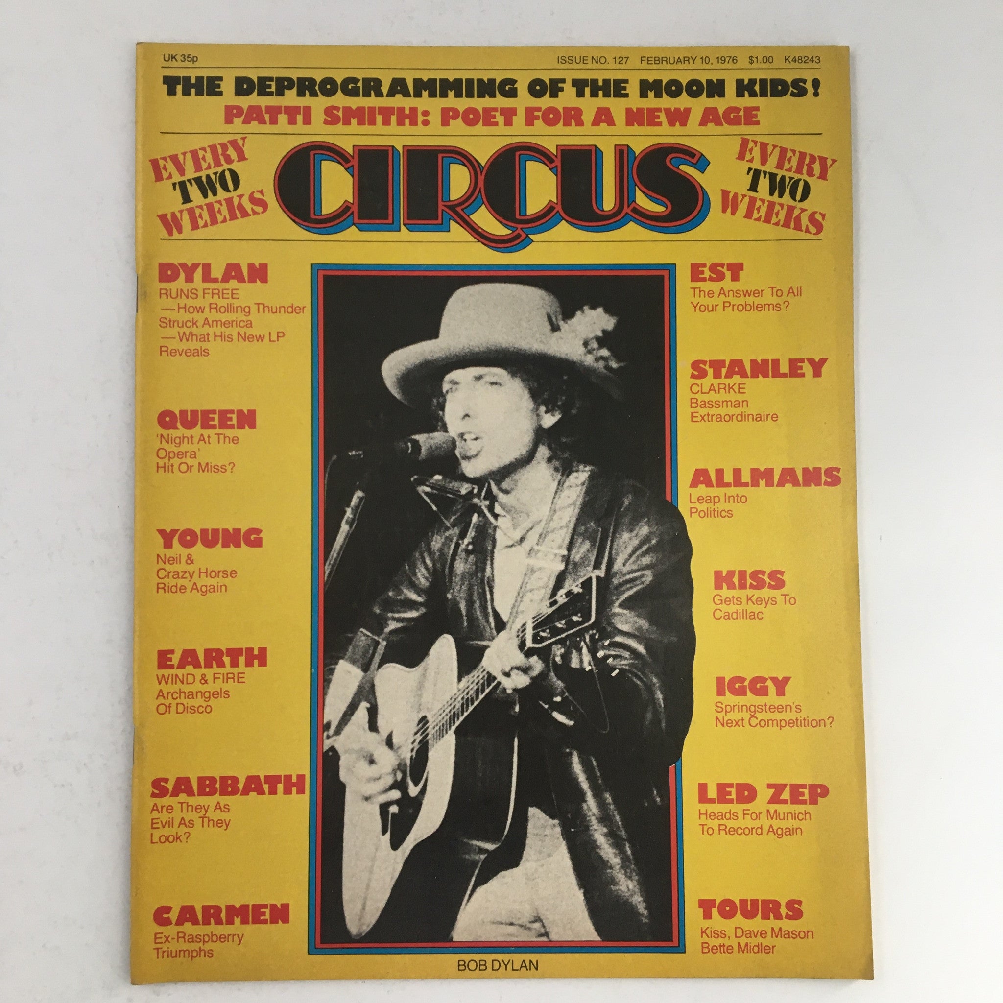 Circus Magazine February 10 1976 Bob Dylan, Queen & David Bowie Album No Label