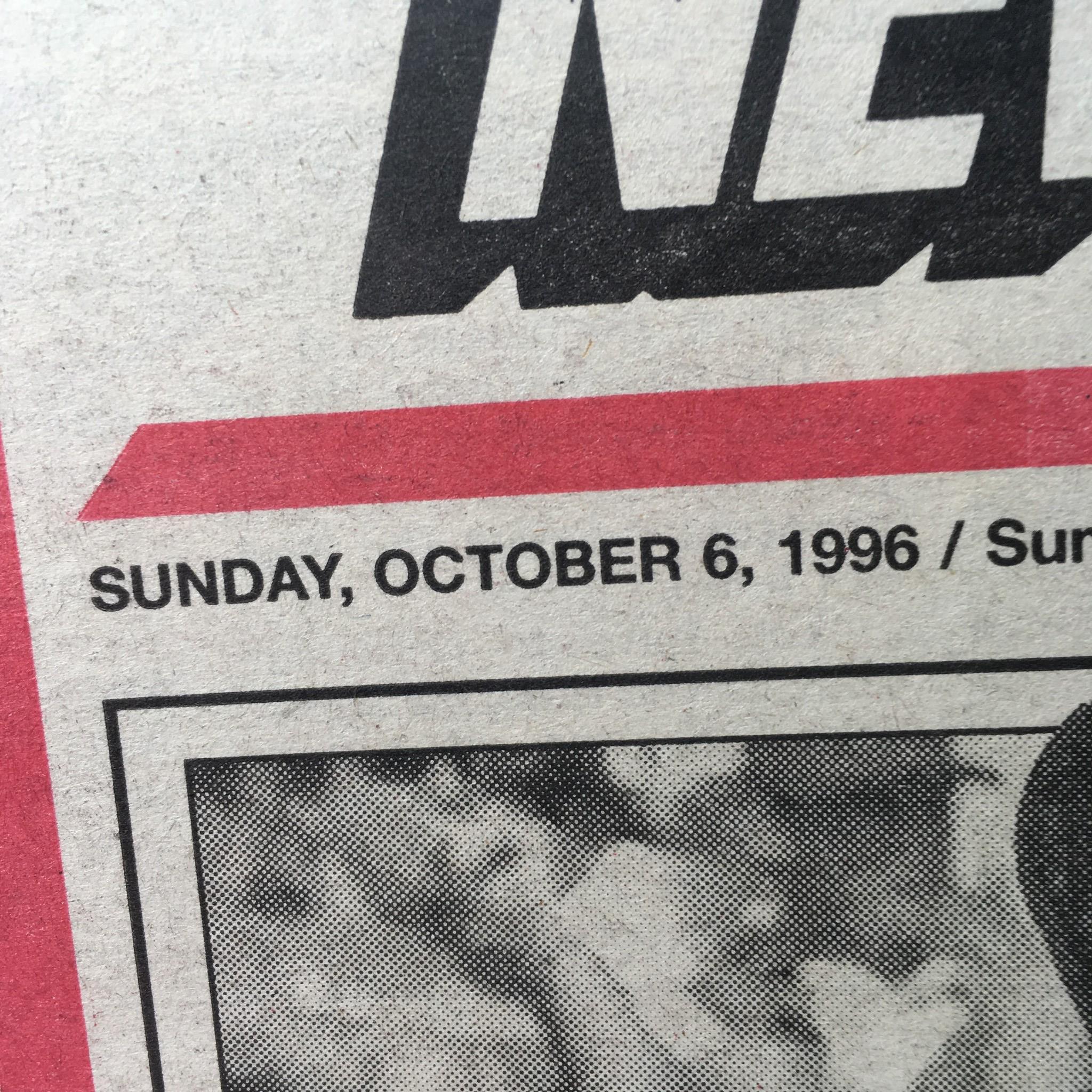 New York Post: Oct 6 1996 Yanks Roll On