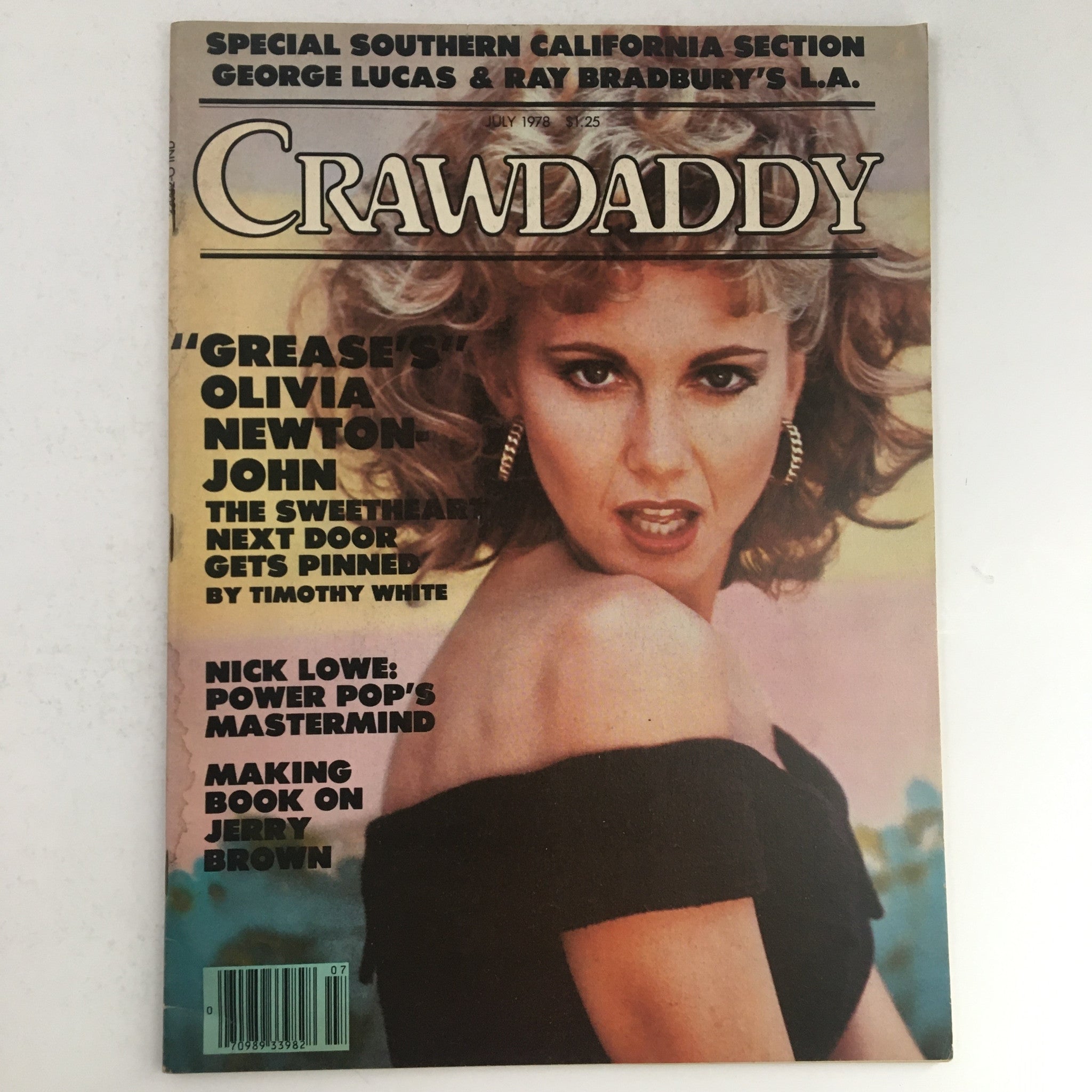 Crawdaddy Magazine July 1978 Grease's Olivia Newton-John & Nick Lowe No Label