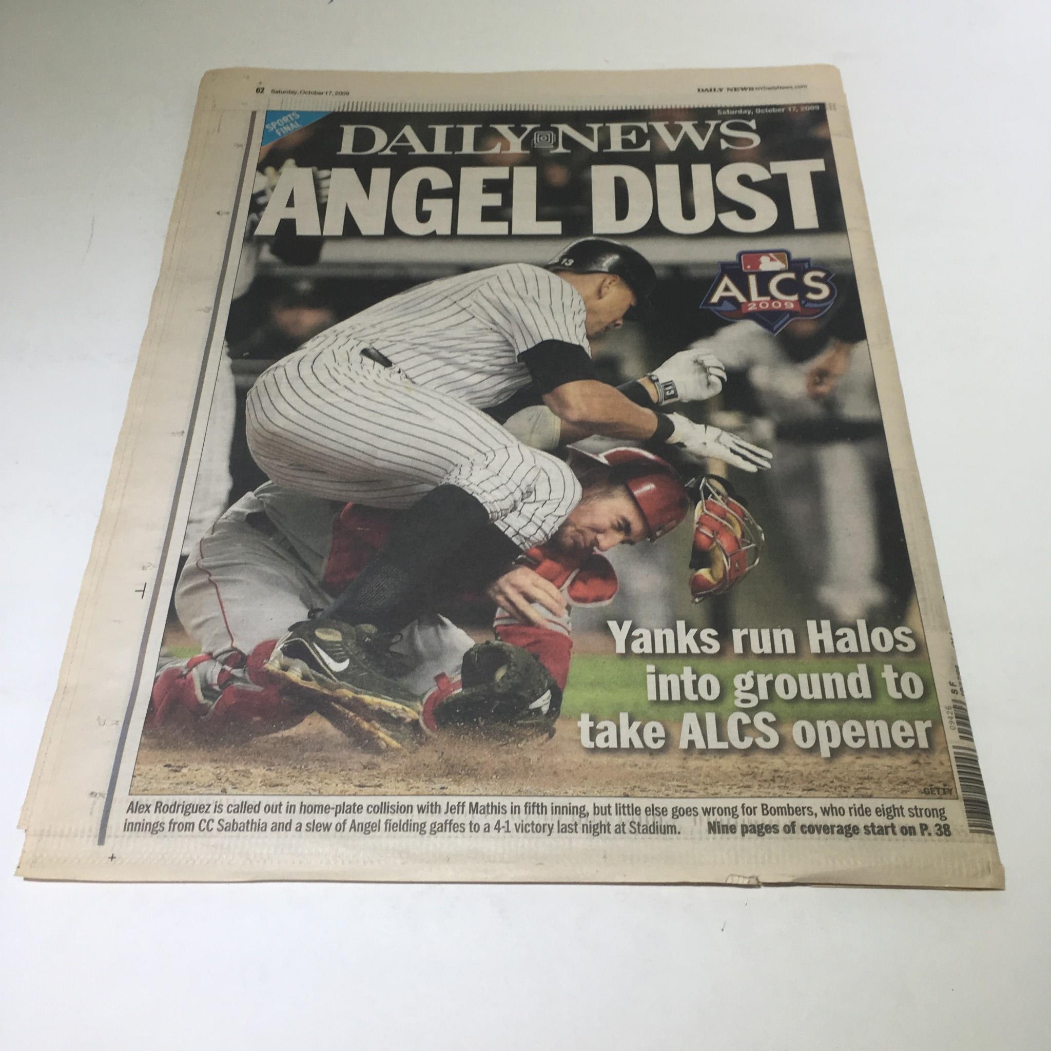 NY Daily News: Oct 17 2009 CC & Yanks Torch The Angels On Frigid Night In Bronx