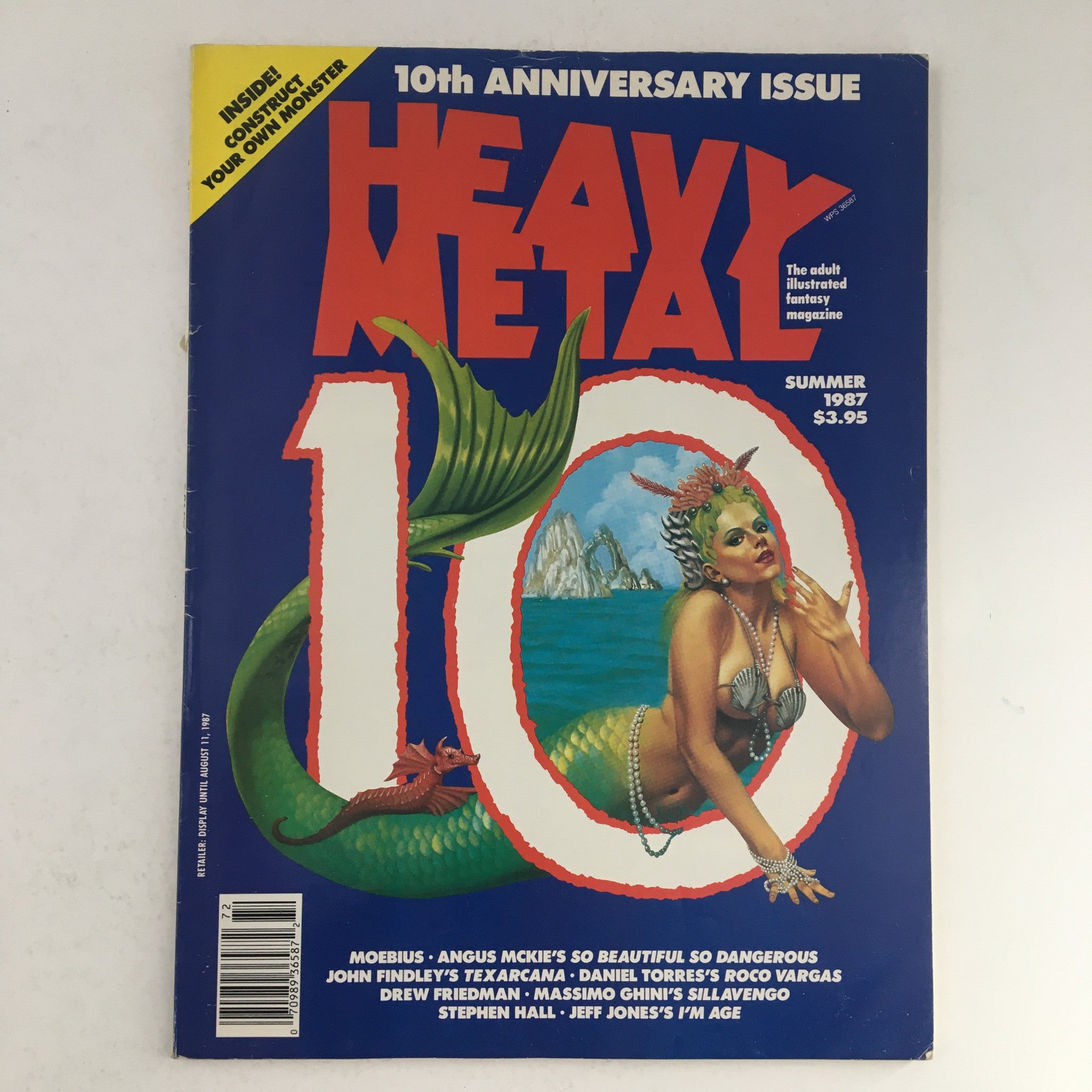 Heavy Metal Fantasy Magazine Summer 1987 Fmeh The Outer Space Monster No Label