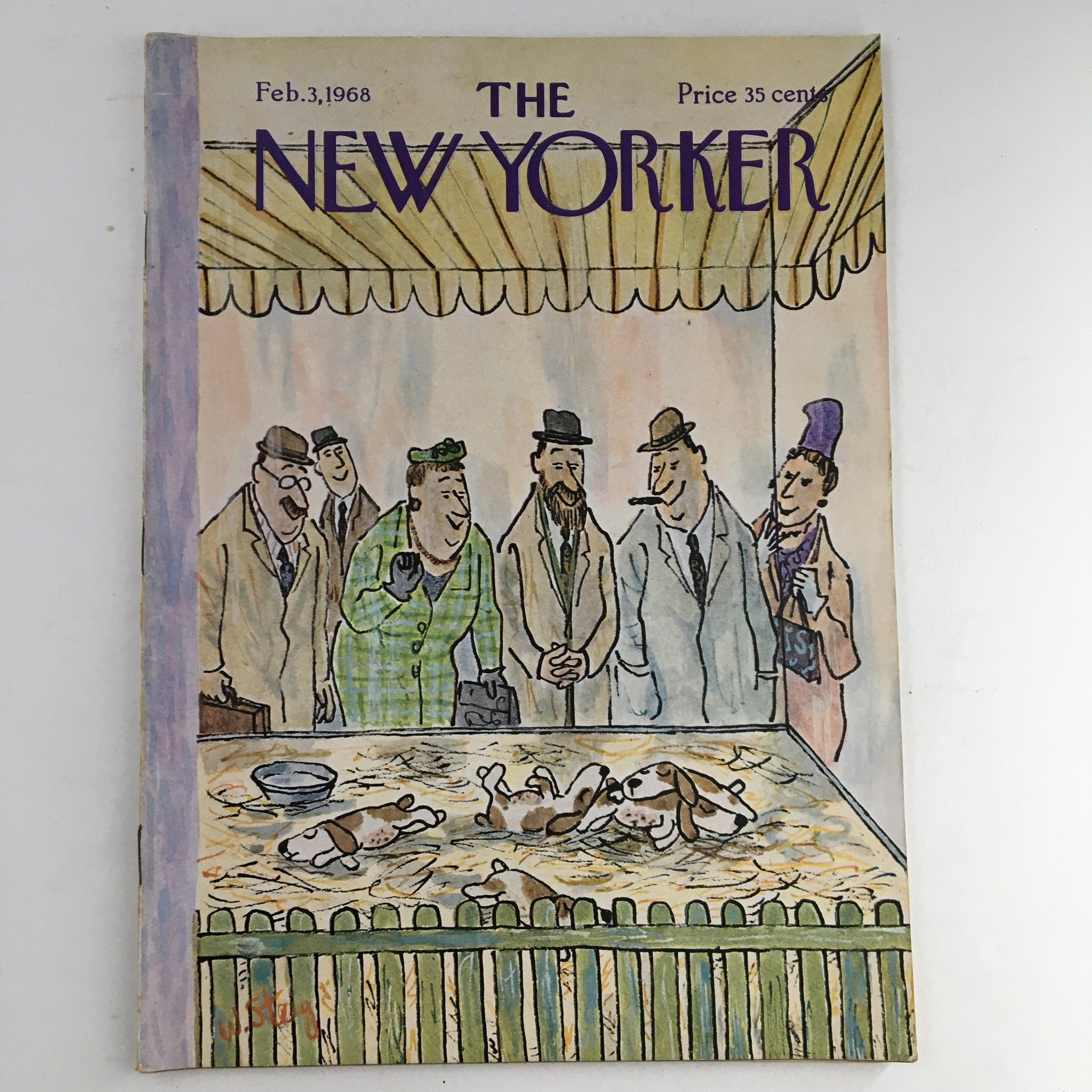 The New Yorker Magazine February 3 1968 Theme Cover by William Steig No Label