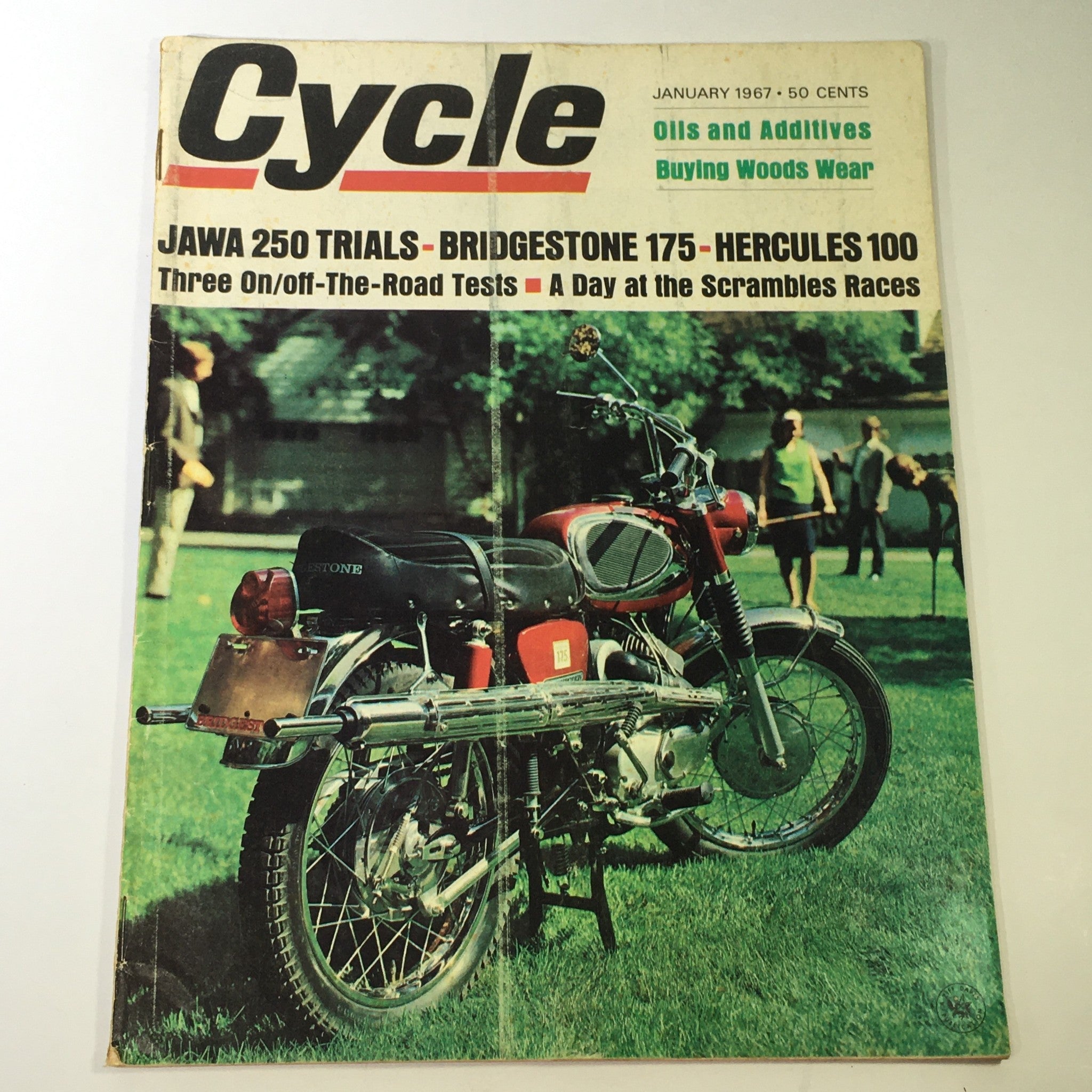 VTG Cycle Magazine January 1967 - Jawa 250 Trial / Bridgestone 75 / Hercules 100