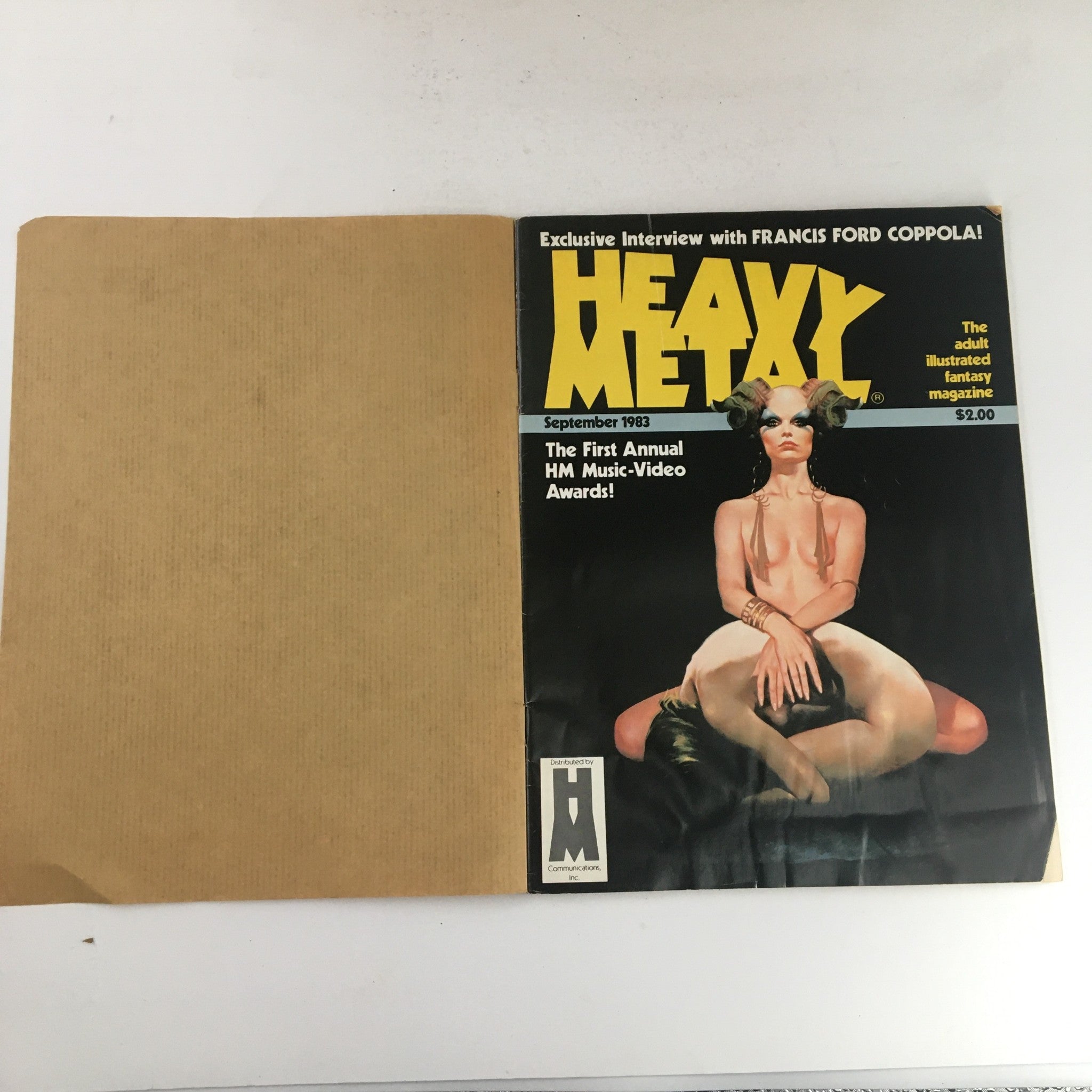 Heavy Metal Magazine September 1983 The Hunt for Louth by Jodorowsky No Label