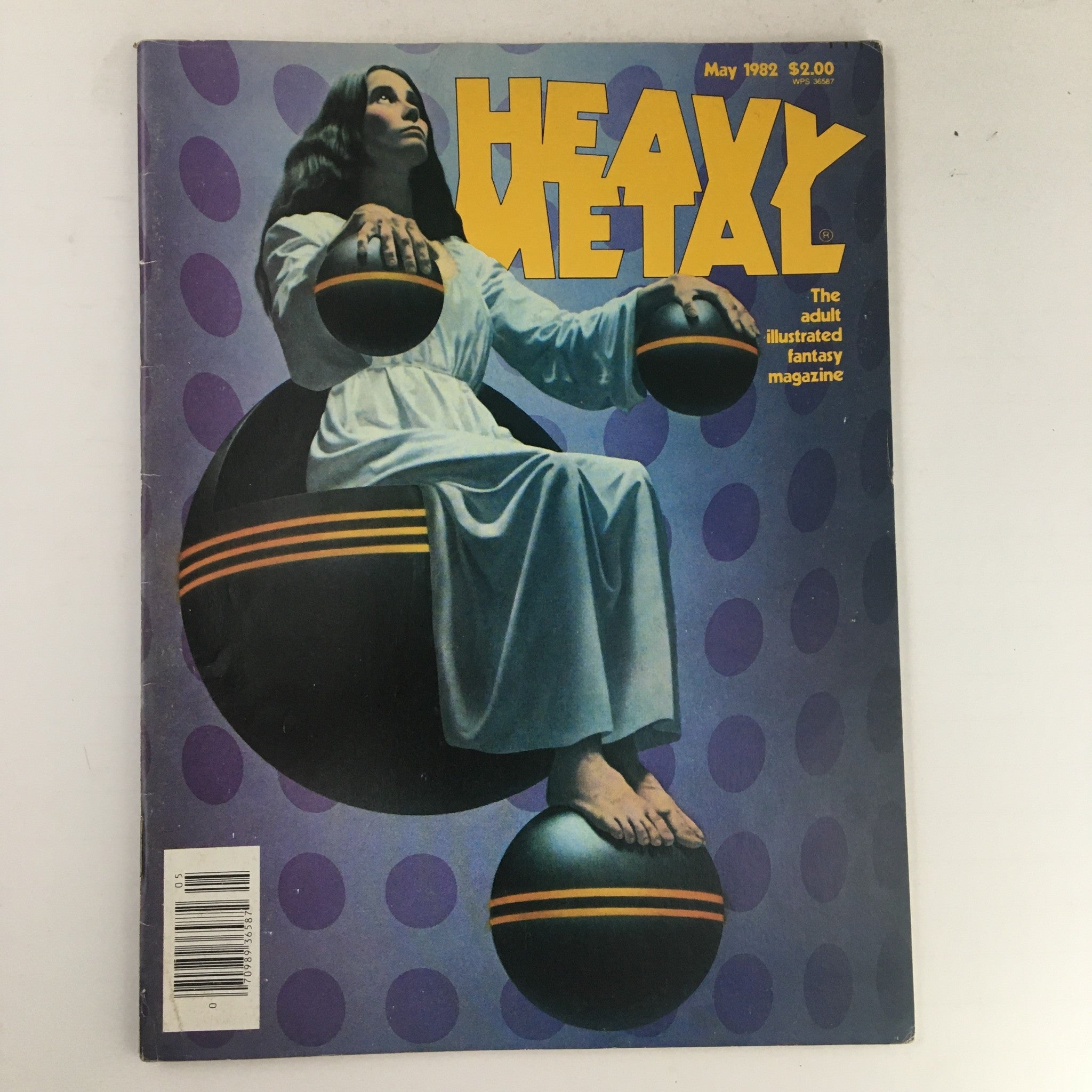 Heavy Metal Magazine May 1982 Spheres Cover by Richard Cohen No Label