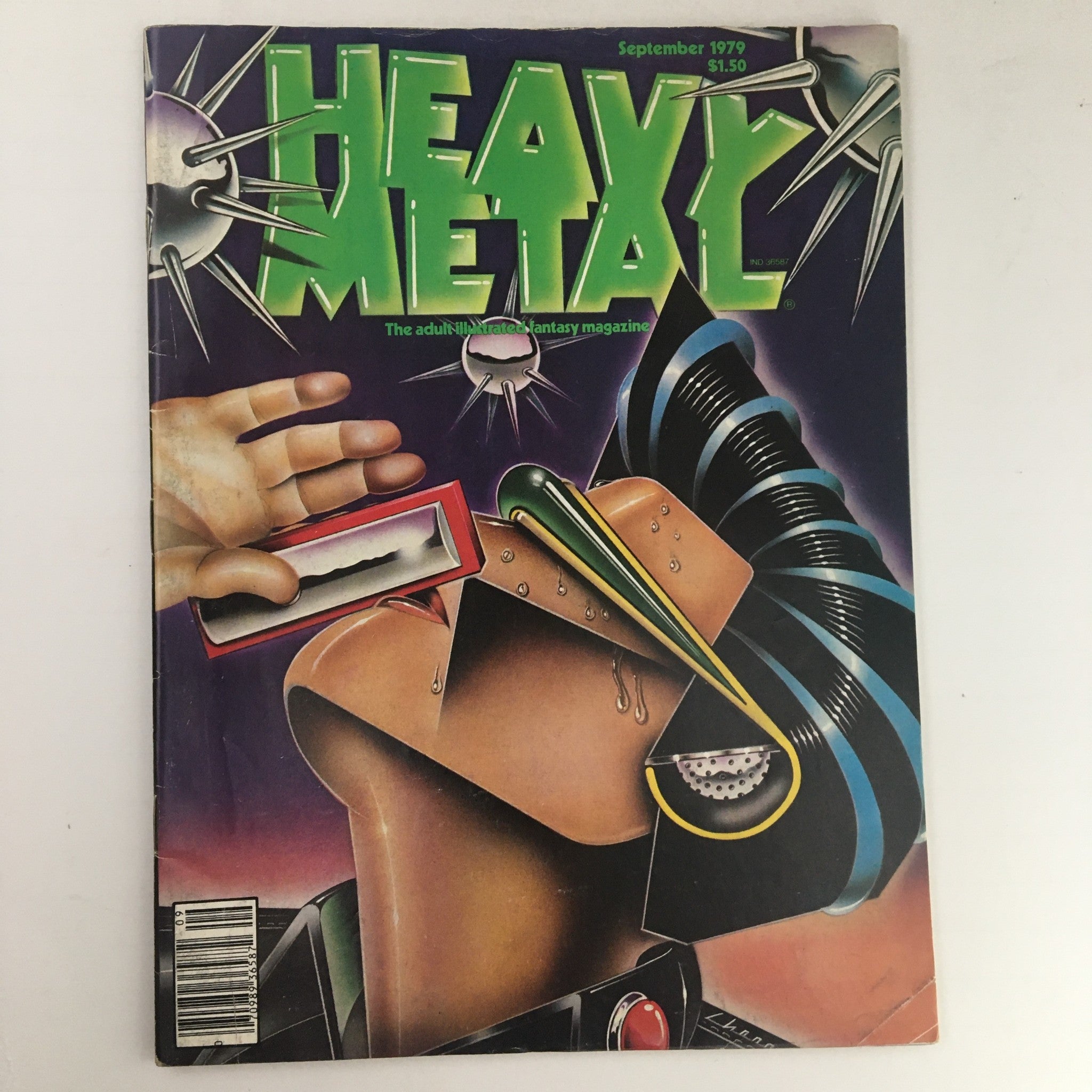 Heavy Metal Magazine September 1979 Love Hurts Cover by Jim Cherry No Label