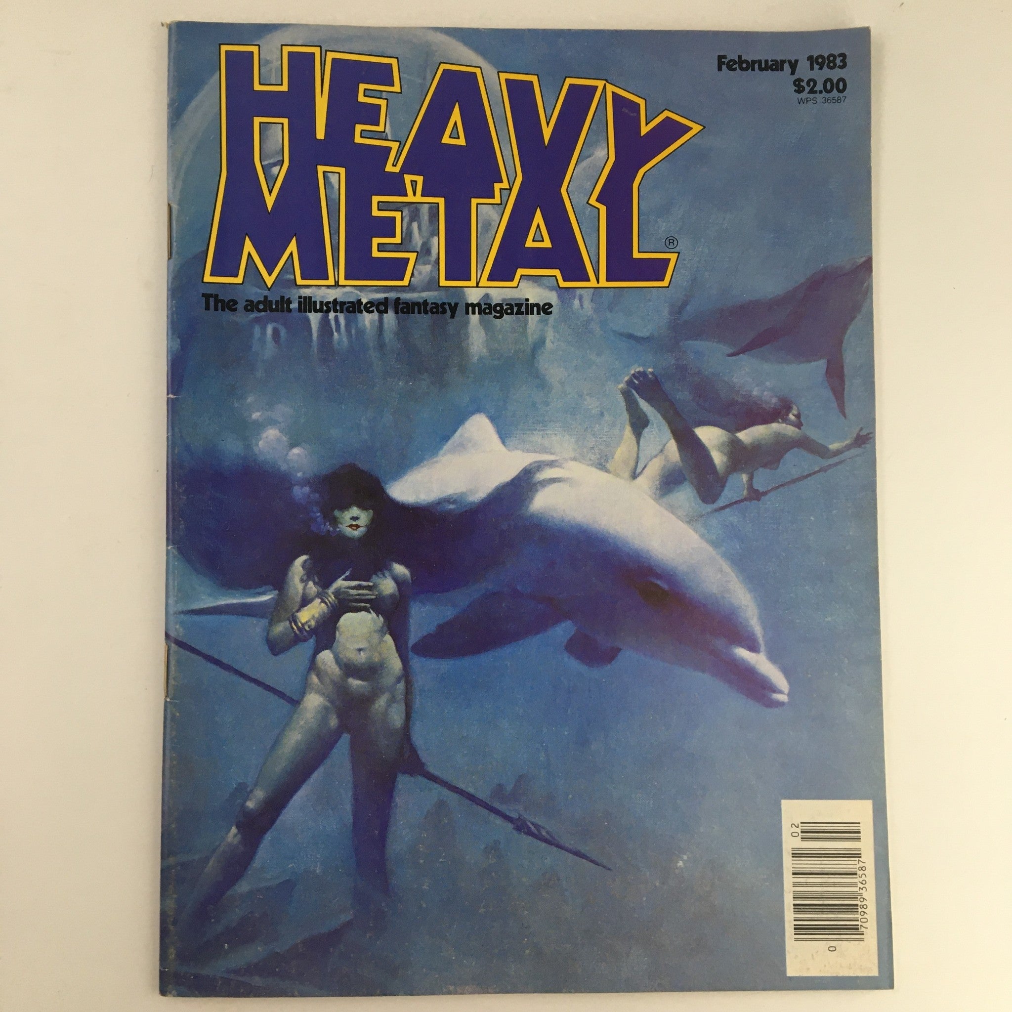 Heavy Metal Magazine February 1983 The Man From Harlem by Guido Crepax No Label