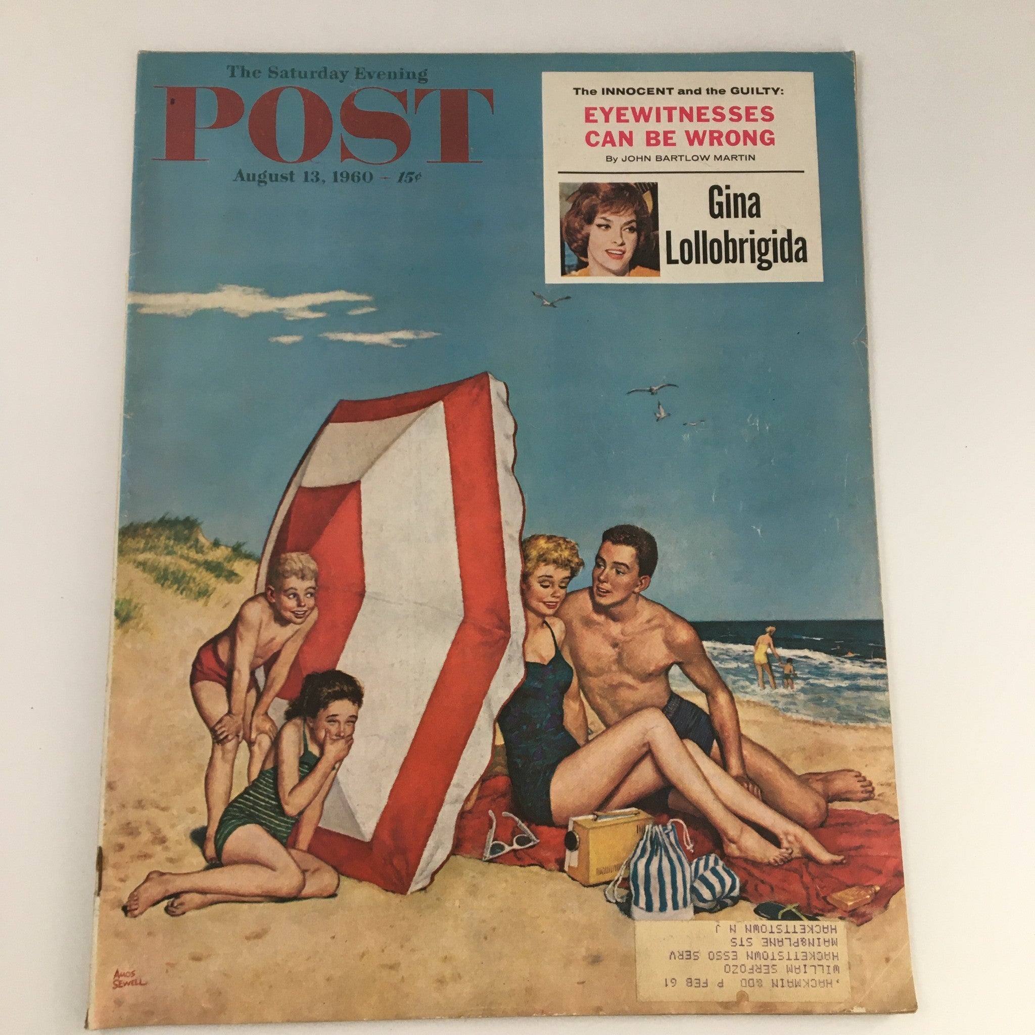 The Saturday Evening Post August 13 1960 Italian Actress Gina Lollobrigida Cover