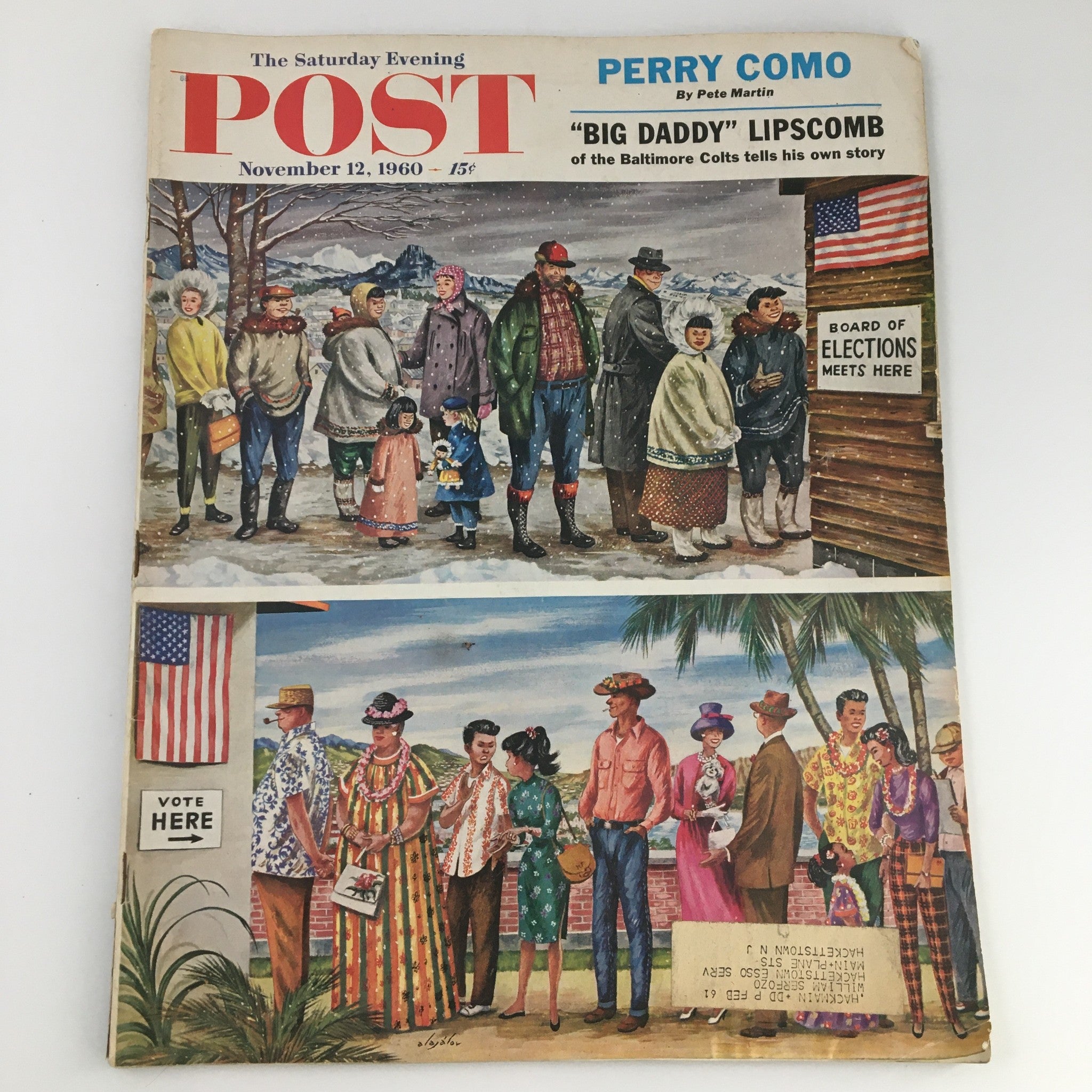 The Saturday Evening Post November 12 1960 Perry Como by Pete Martin Feature