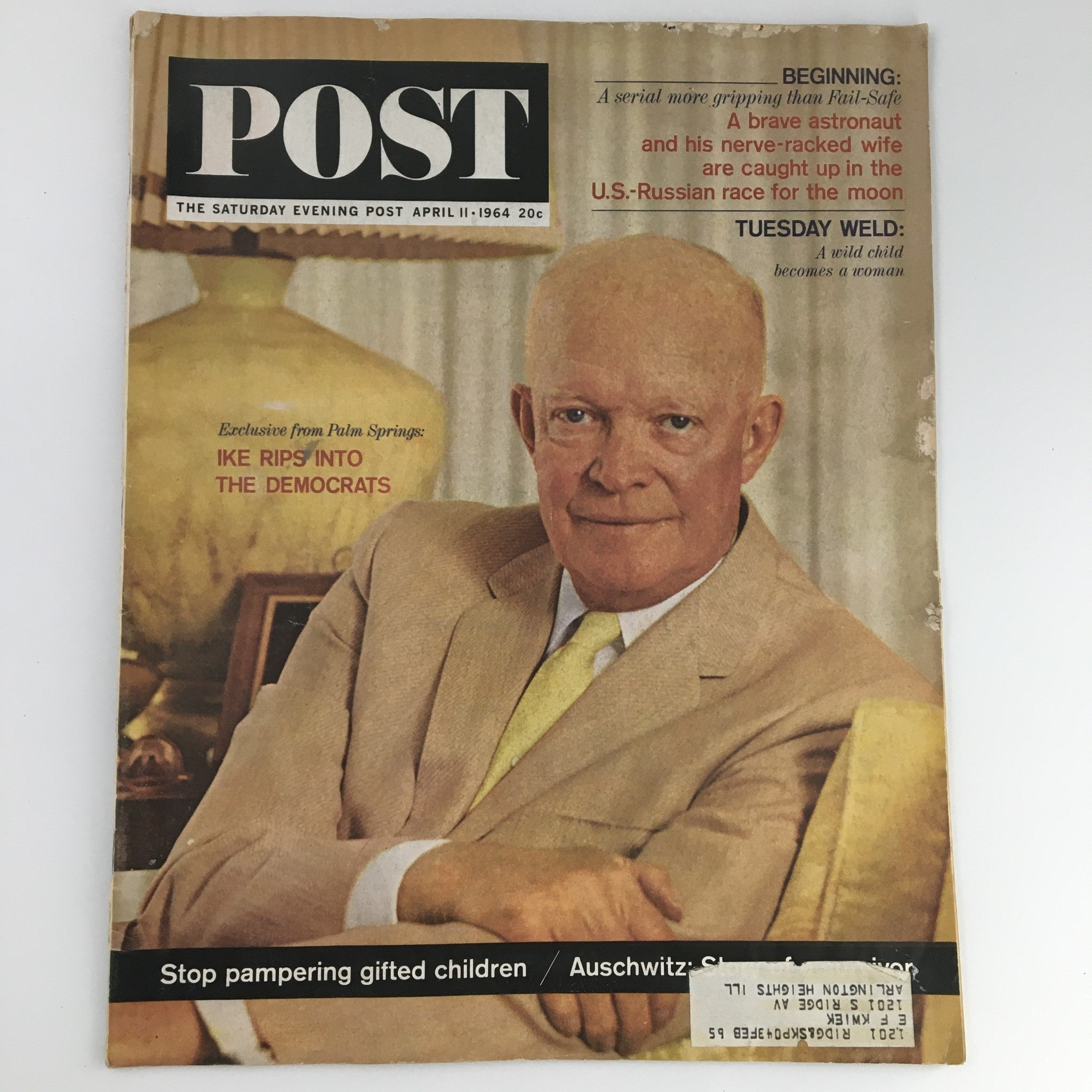 The Saturday Evening Post April 11 1964 Dwight D. Eisenhower Cover and Feature