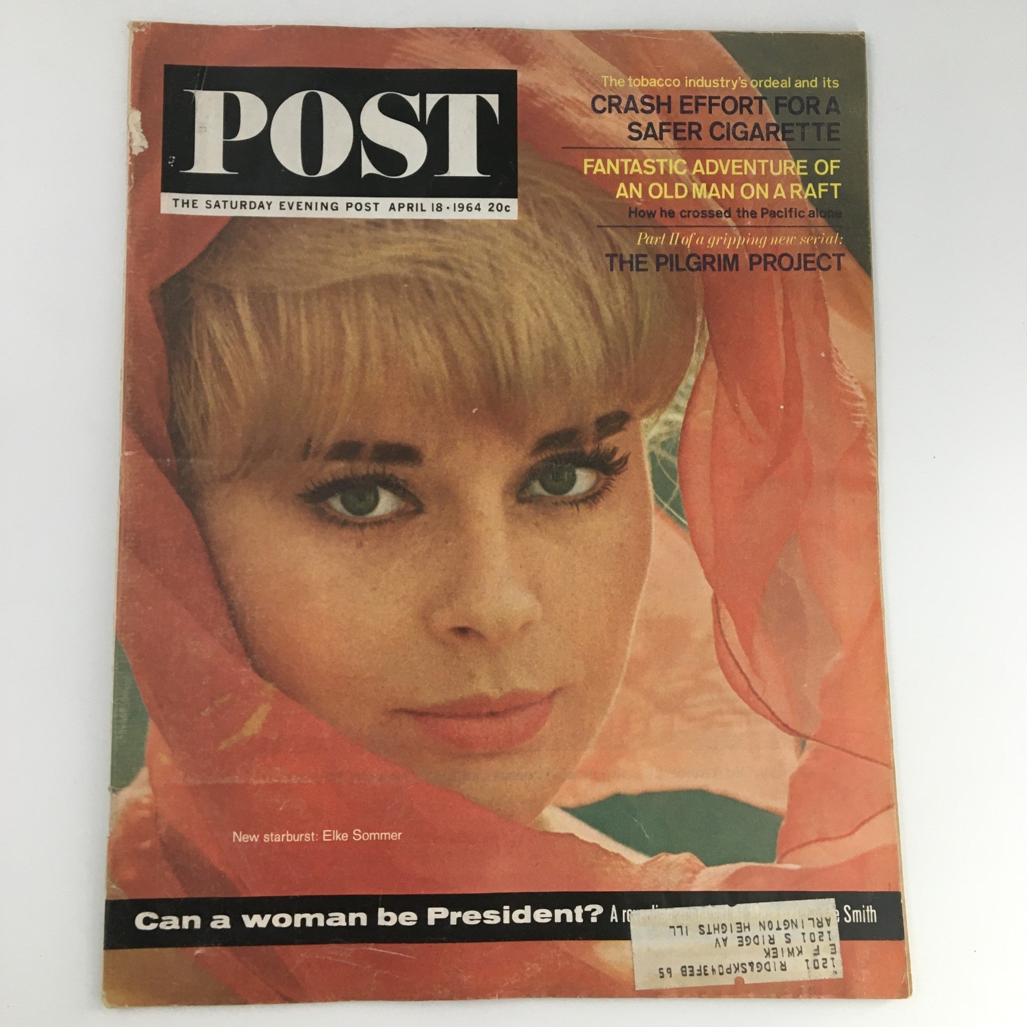 The Saturday Evening Post April 18 1964 New Starburst Elke Sommer Cover Feature