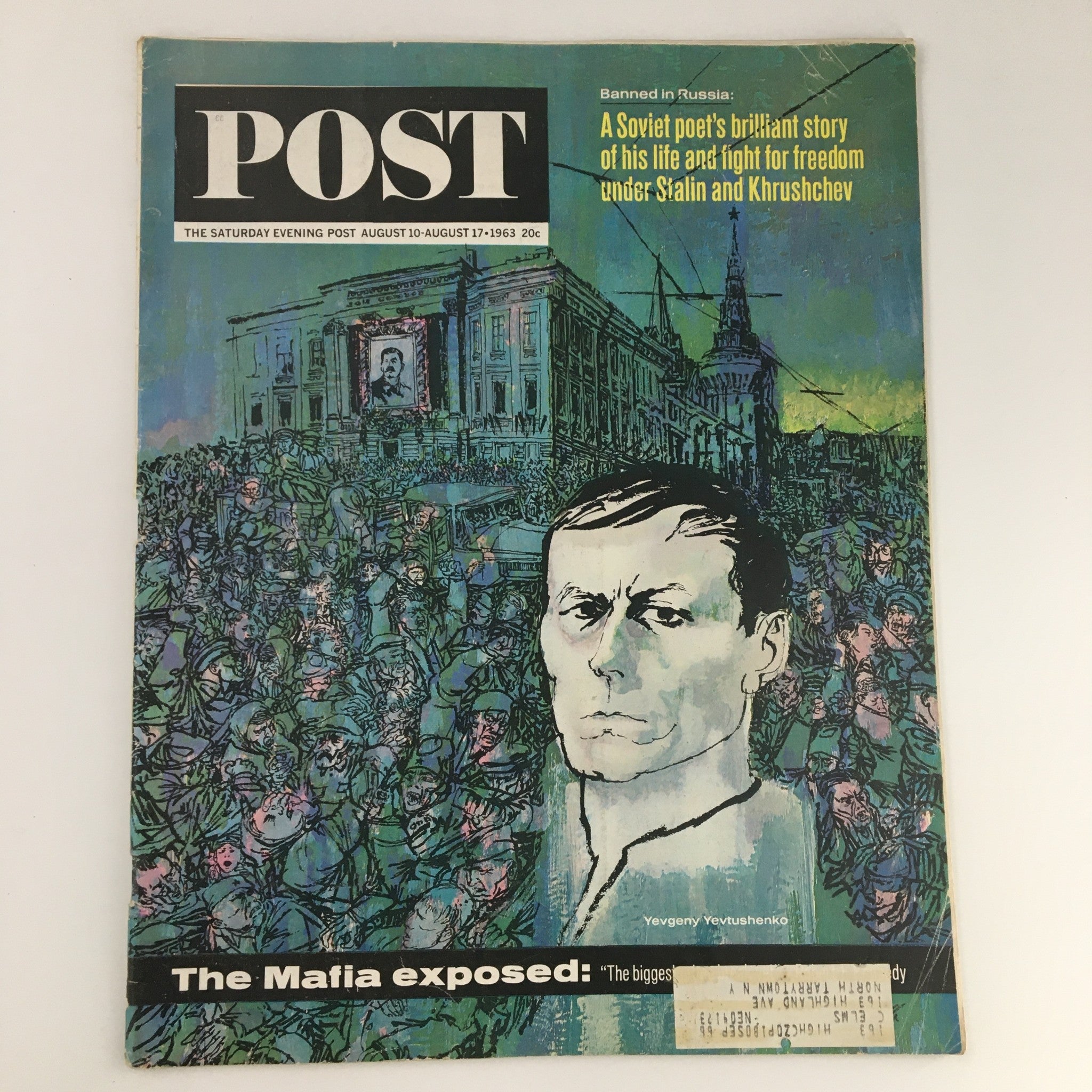 The Saturday Evening Post August 17 1963 Yevgeny Yevtushenko Cover and Feature