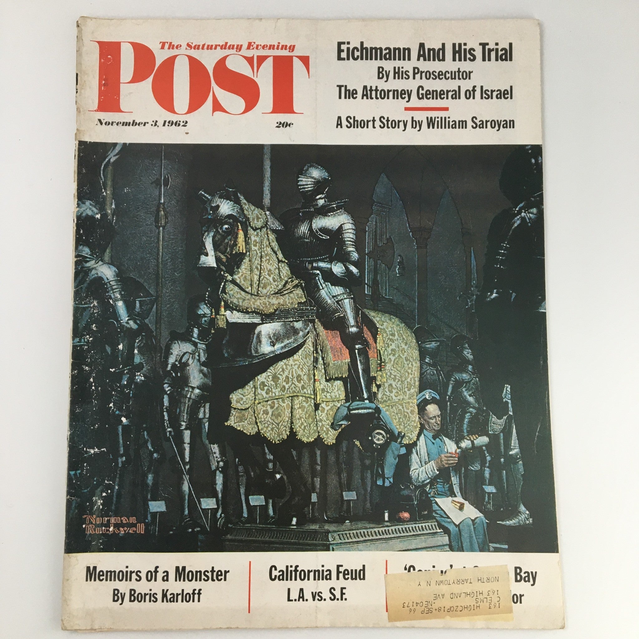 The Saturday Evening Post November 3 1962 Norman Rockwell Cover Painting