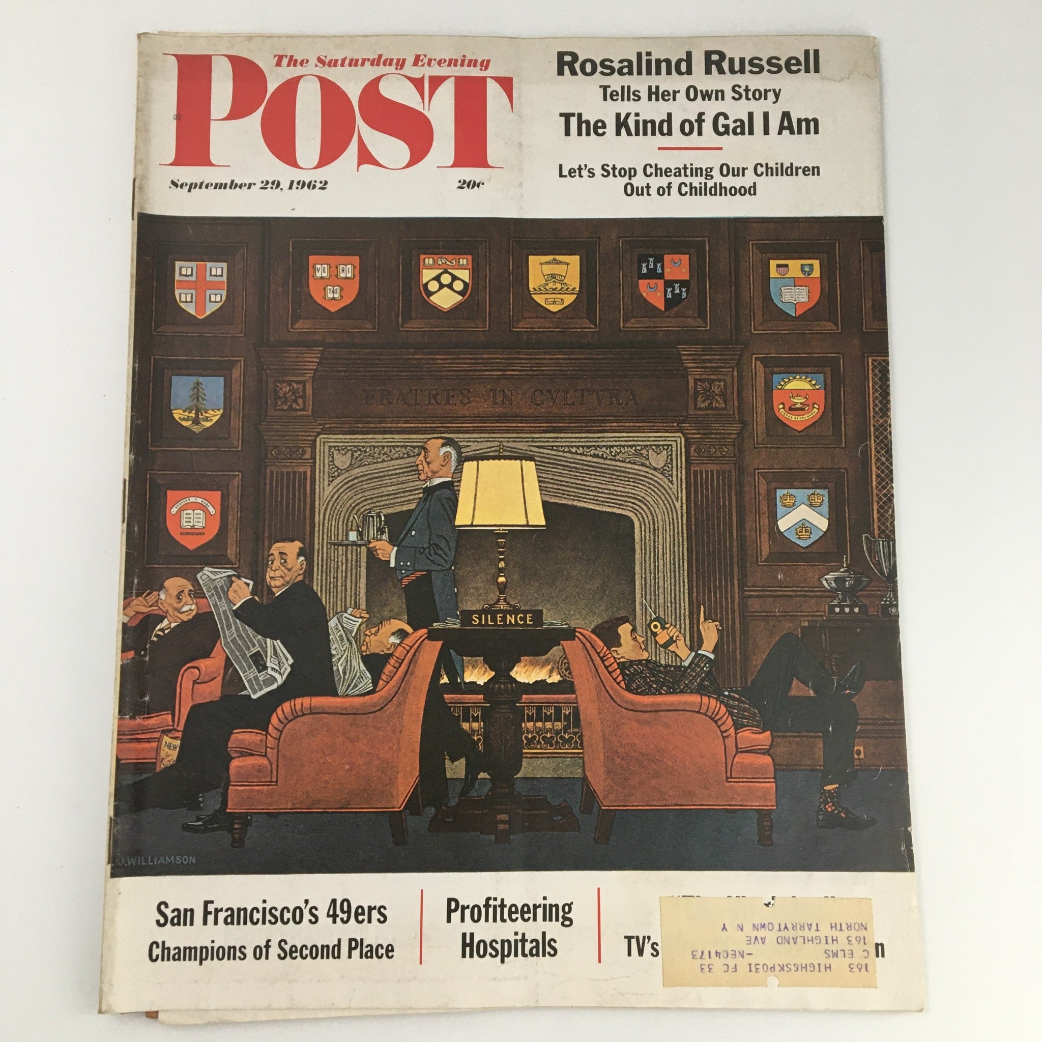 The Saturday Evening Post September 29 1962 Rosalind Russell Tells Her Own Story