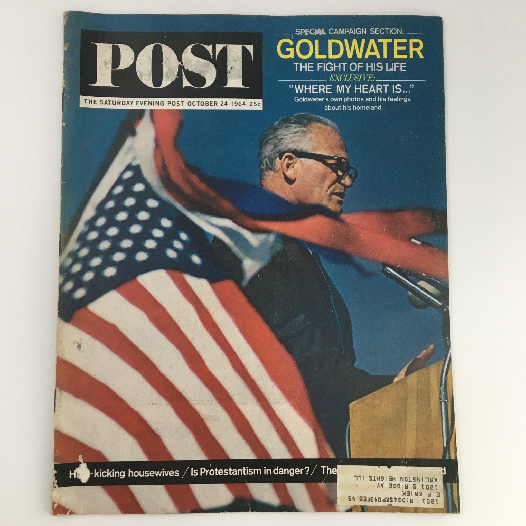 The Saturday Evening Post October 24 1964 Former Senator Barry Goldwater Cover