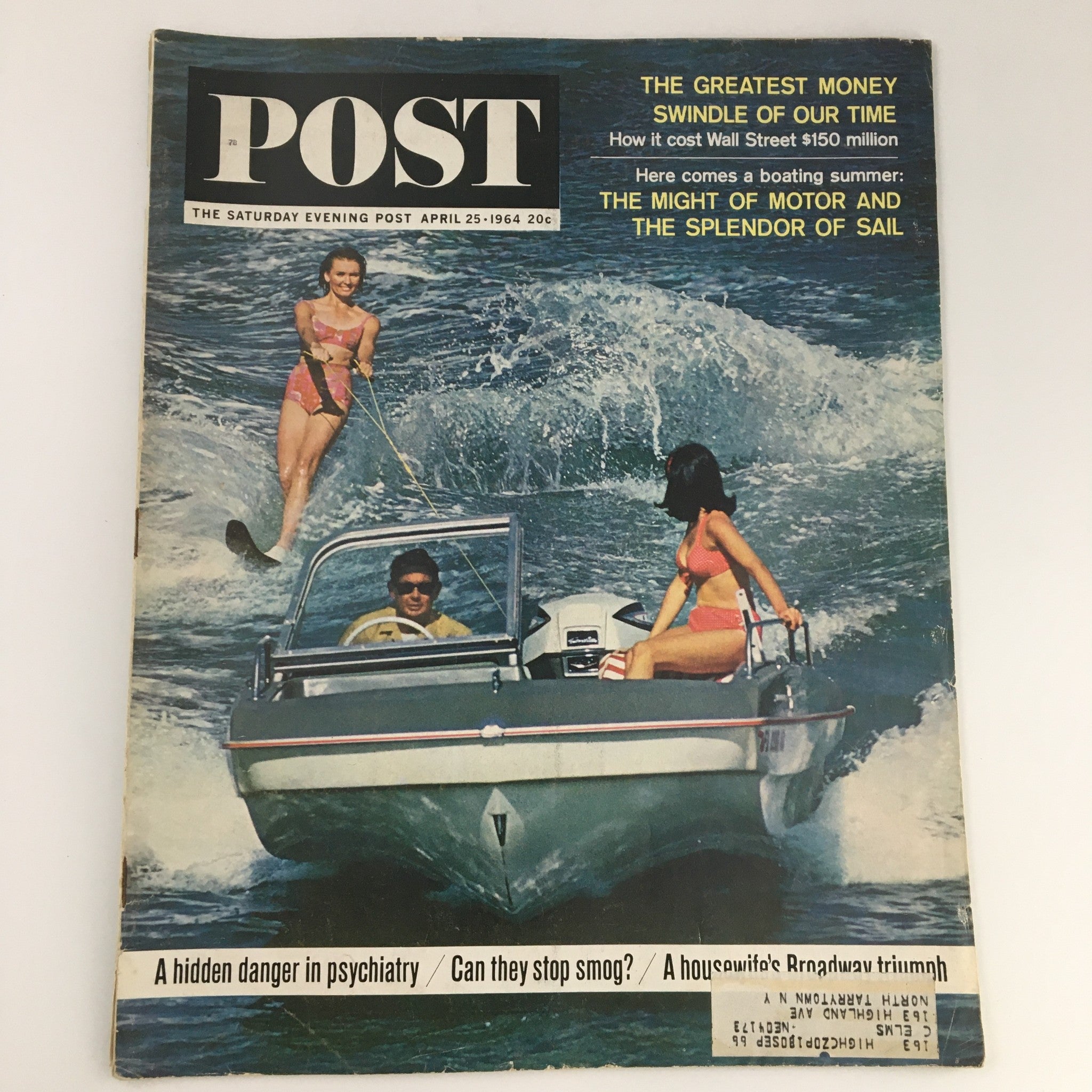 The Saturday Evening Post April 25 1964 The Might of Motor & Splendor of Sail