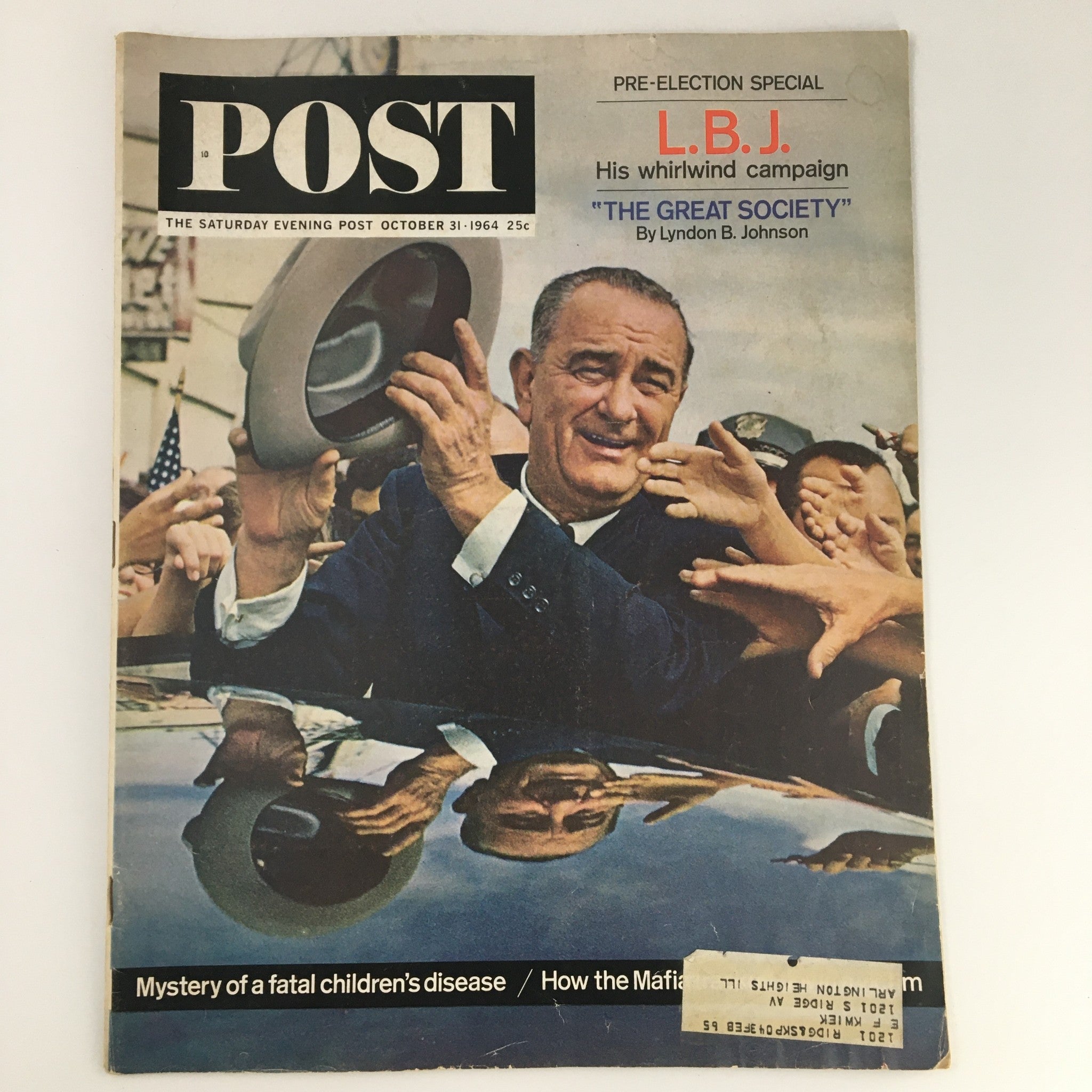 The Saturday Evening Post October 31 1964 Lyndon B. Johnson's The Great Society