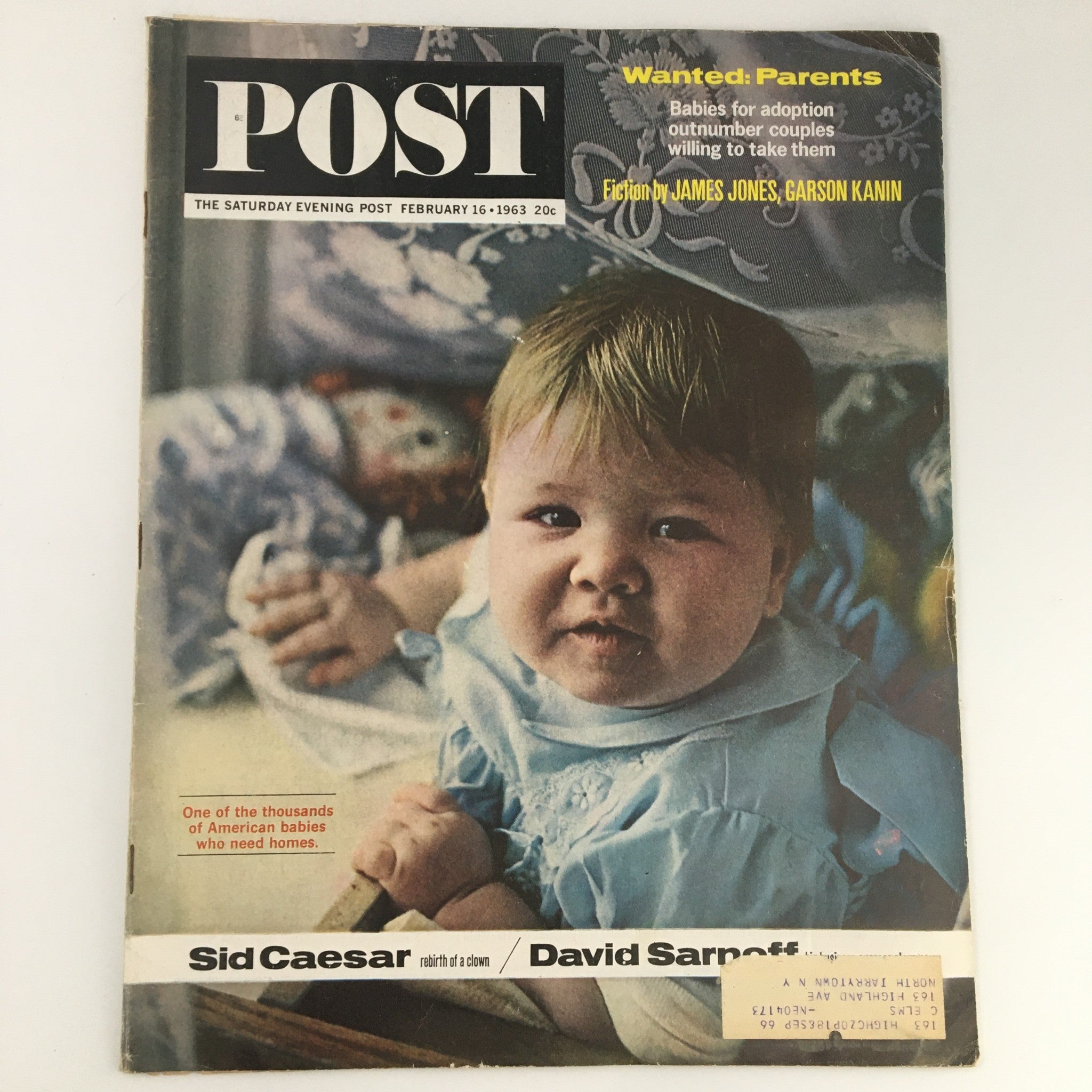 The Saturday Evening Post February 16 1963 Sid Caesar and David Sarnoff Feature