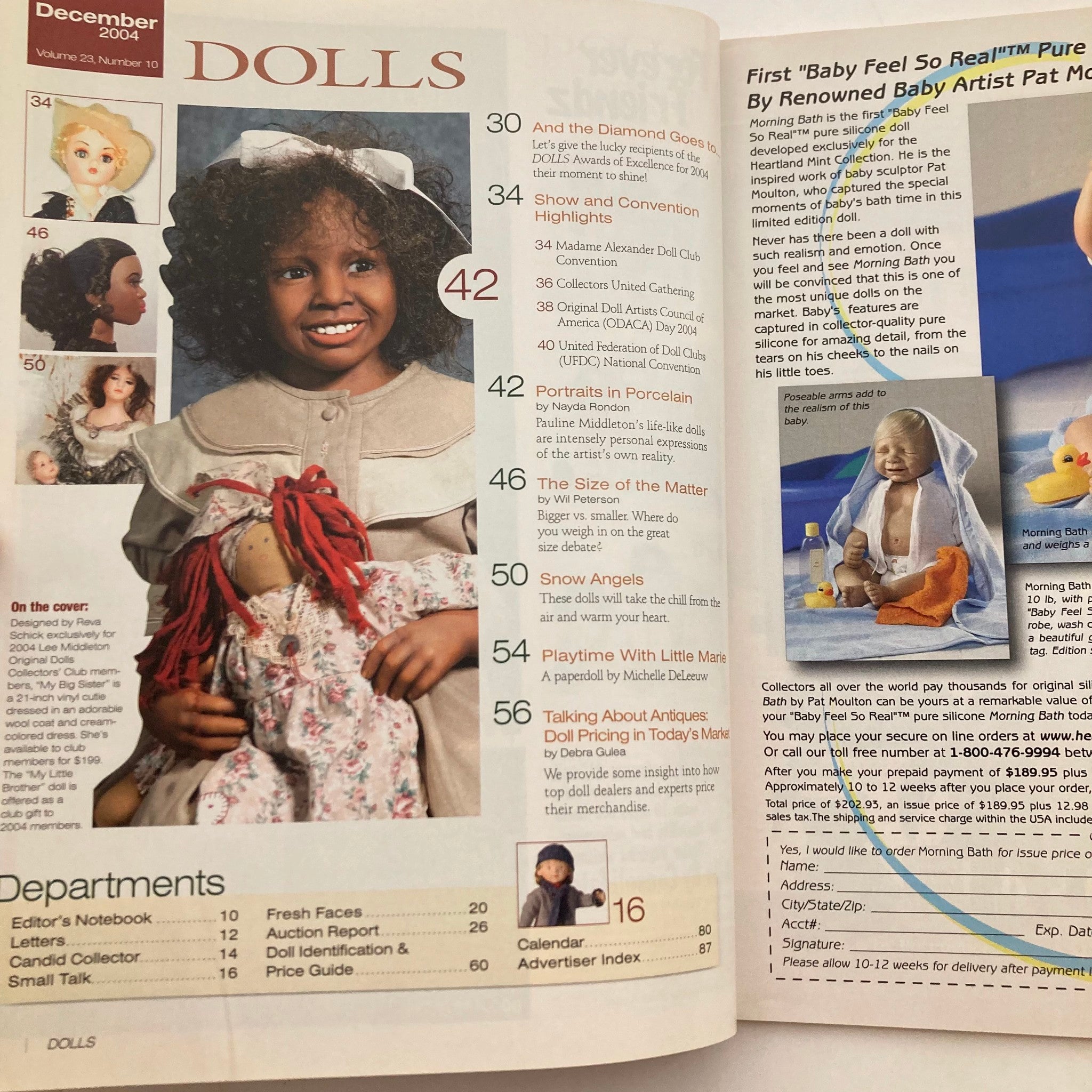 Dolls Magazine December 2004 Vol 23 #10 Paulie Middleton's Porcelain Portraits