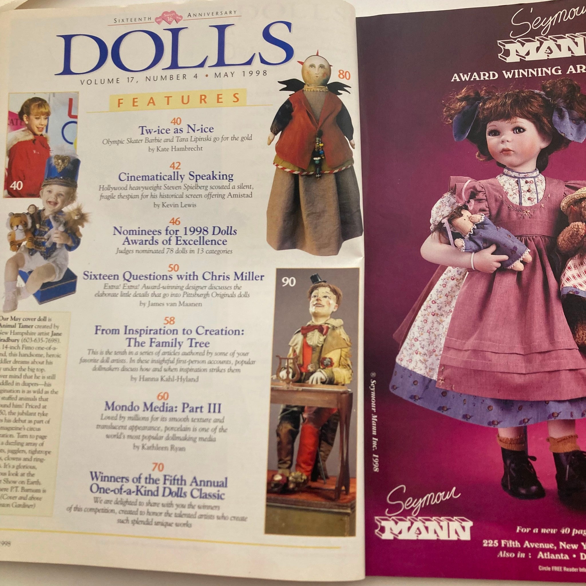 Dolls Magazine May 1998 Vol 17 No. 4 Animal Tamer by Jane Bradbury