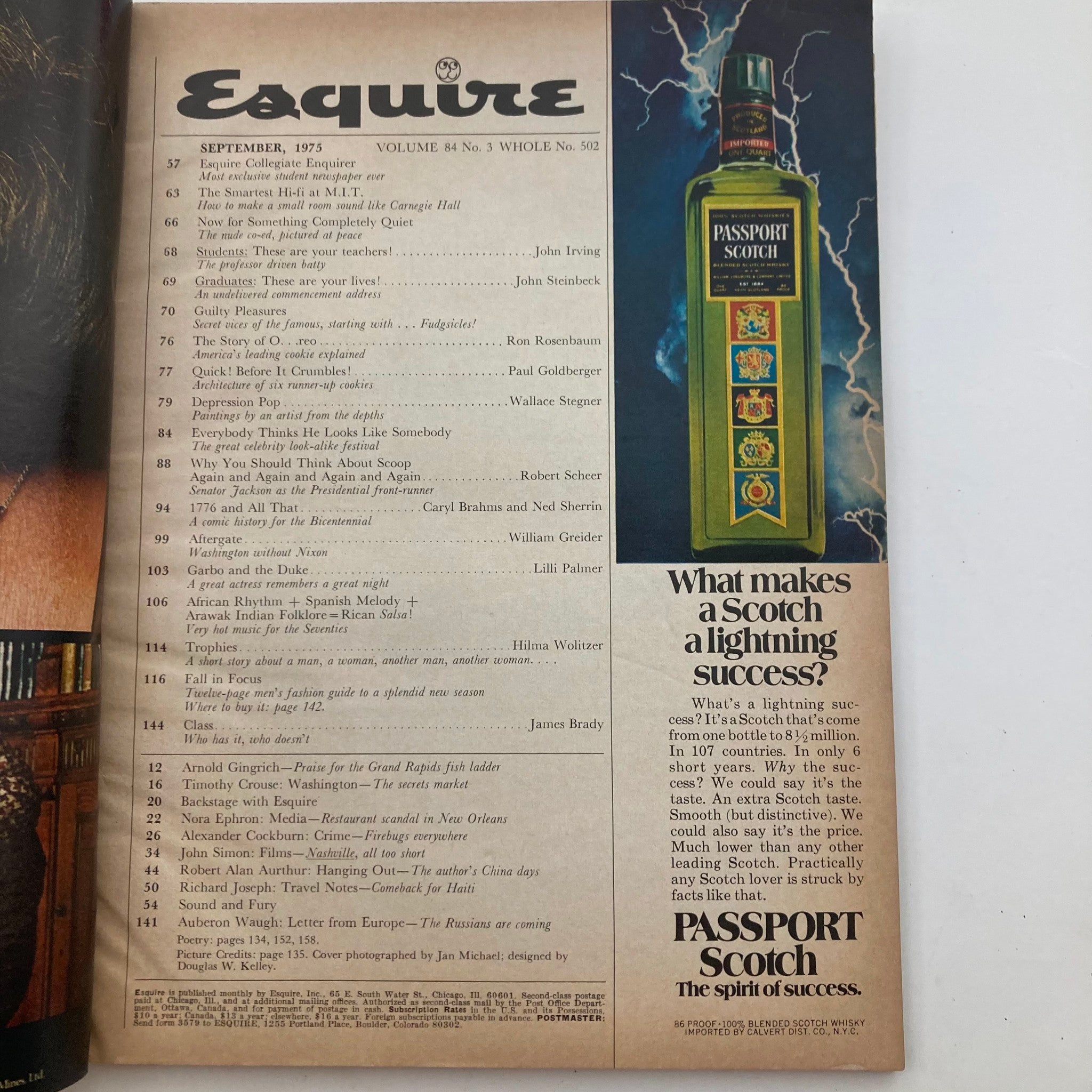 VTG Esquire Magazine September 1975 No. 502 Great Celebrity Look-Alike Festival