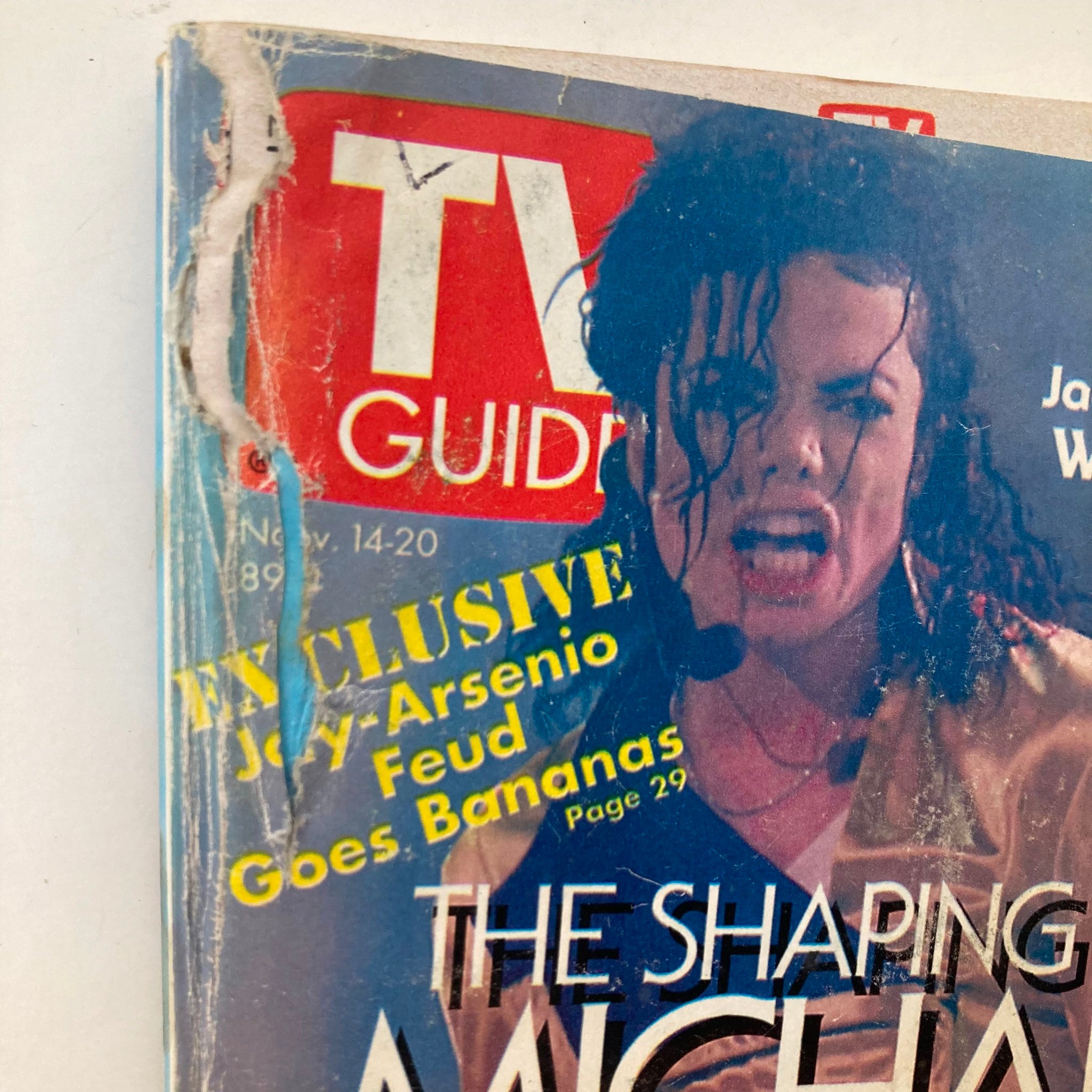 TV Guide Magazine November 14 1992 Michael Jackson Providence Ed.