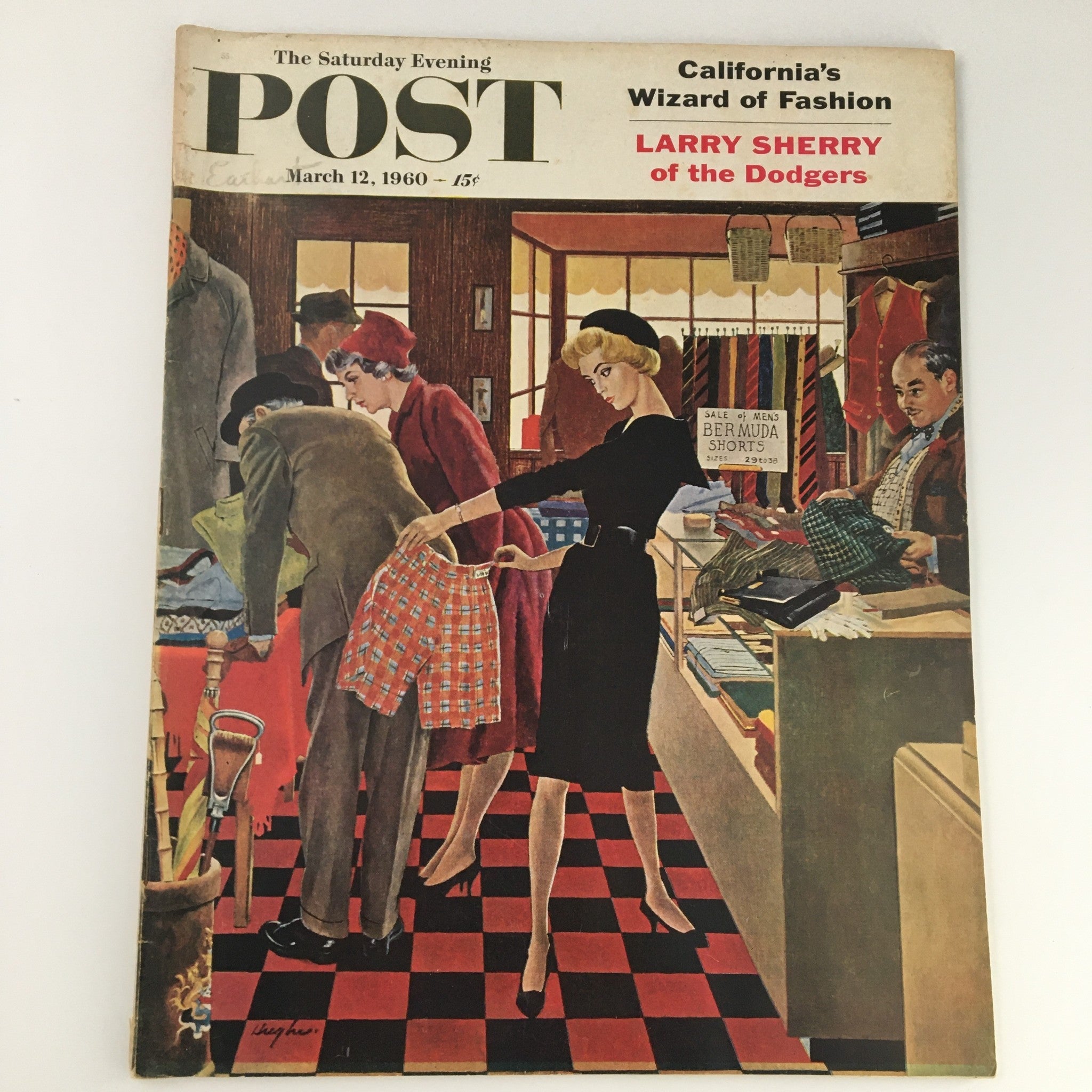 The Saturday Evening Post March 12 1960 Larry Sherry of Dodgers, Newsstand