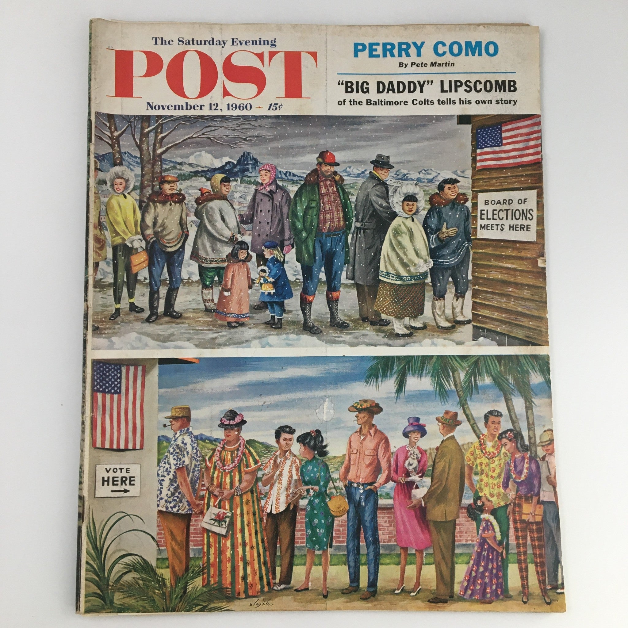 The Saturday Evening Post November 12 1960 Perry Como Feature, Newsstand