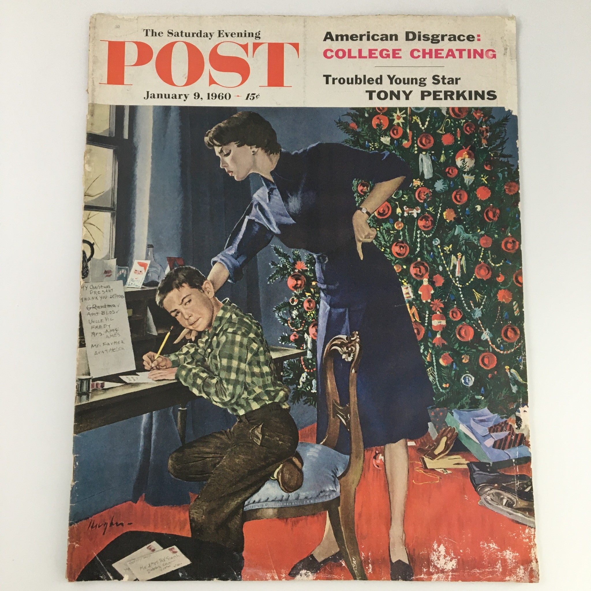 The Saturday Evening Post January 9 1960 Tony Perkins Feature, Newsstand