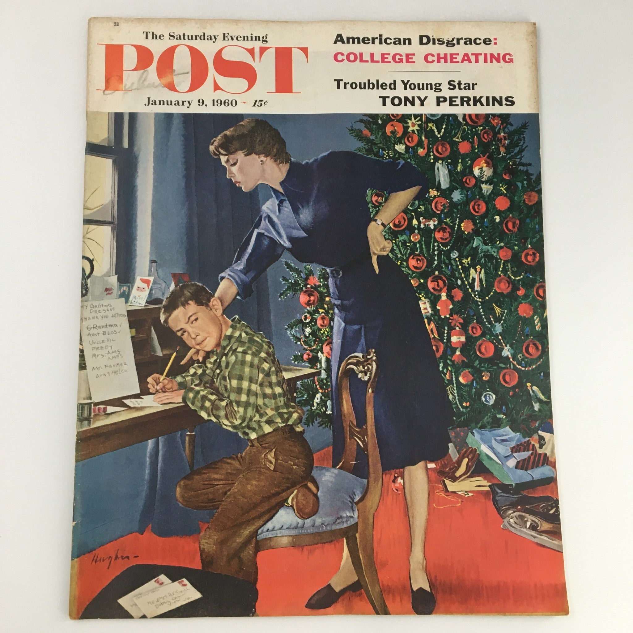 The Saturday Evening Post January 9 1960 Troubled Star Tony Perkins, Newsstand